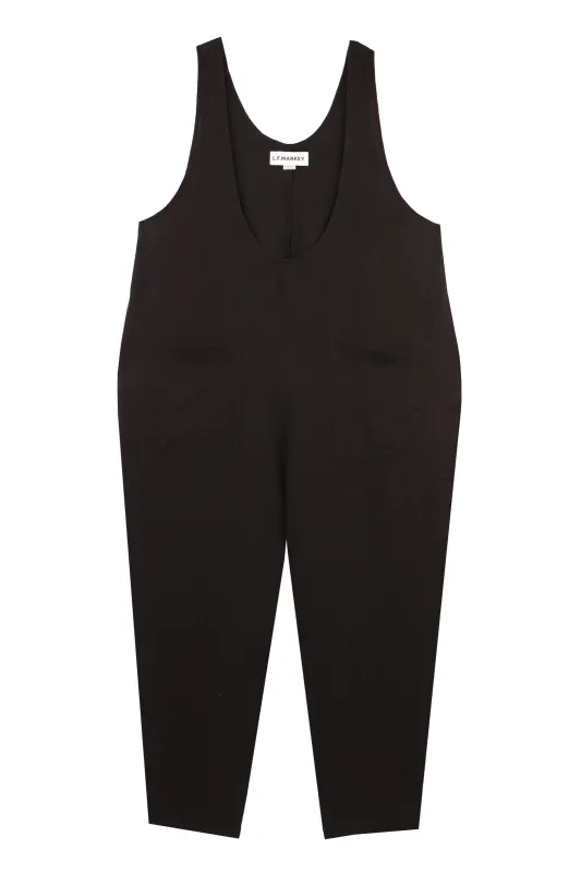 Basic Linen Jumpsuit Black sold by LF Markey