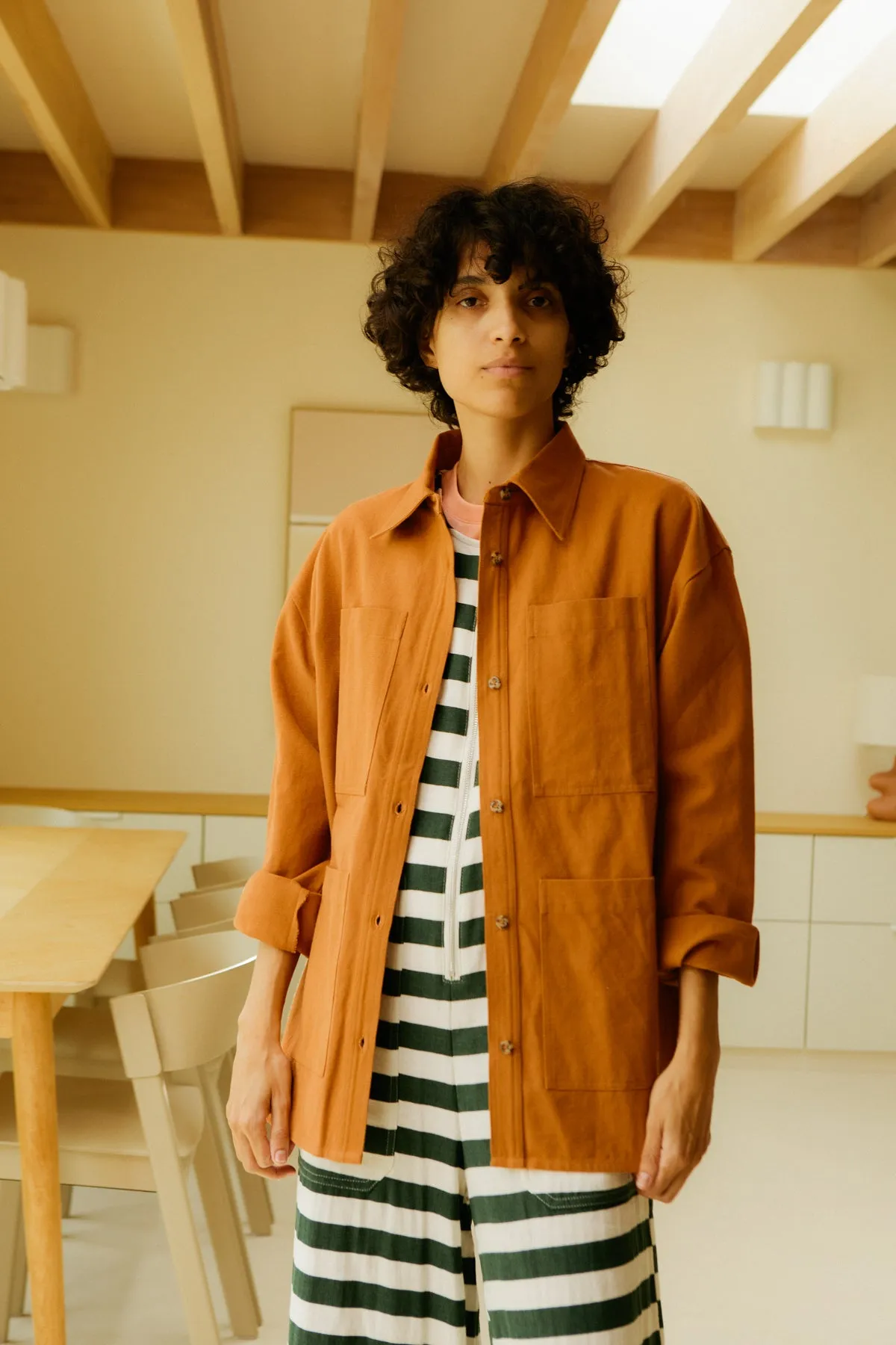 WRIGHT OVERSHIRT TERRACOTTA sold by LF Markey product image thumbnail 4