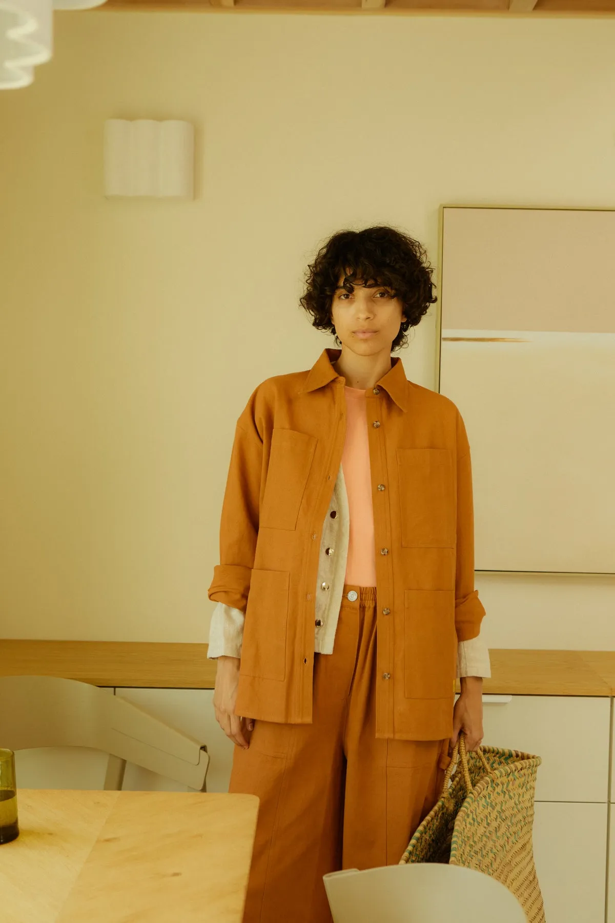 WRIGHT OVERSHIRT TERRACOTTA sold by LF Markey product image thumbnail 3