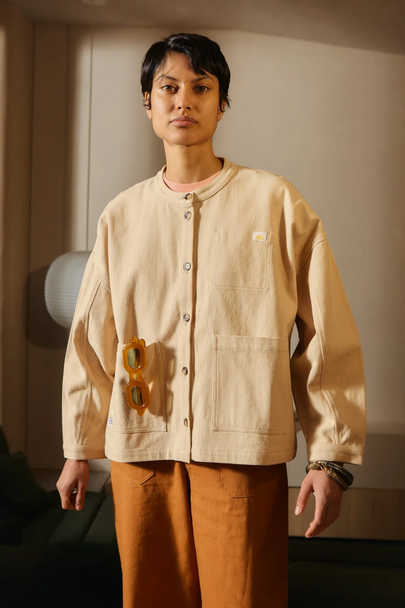 WIDE CHORE COAT BEIGE sold by LF Markey product image thumbnail 4