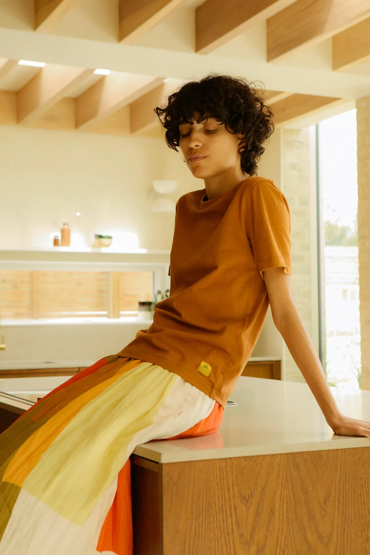 BASIC TEE TERRACOTTA sold by LF Markey product image thumbnail 2