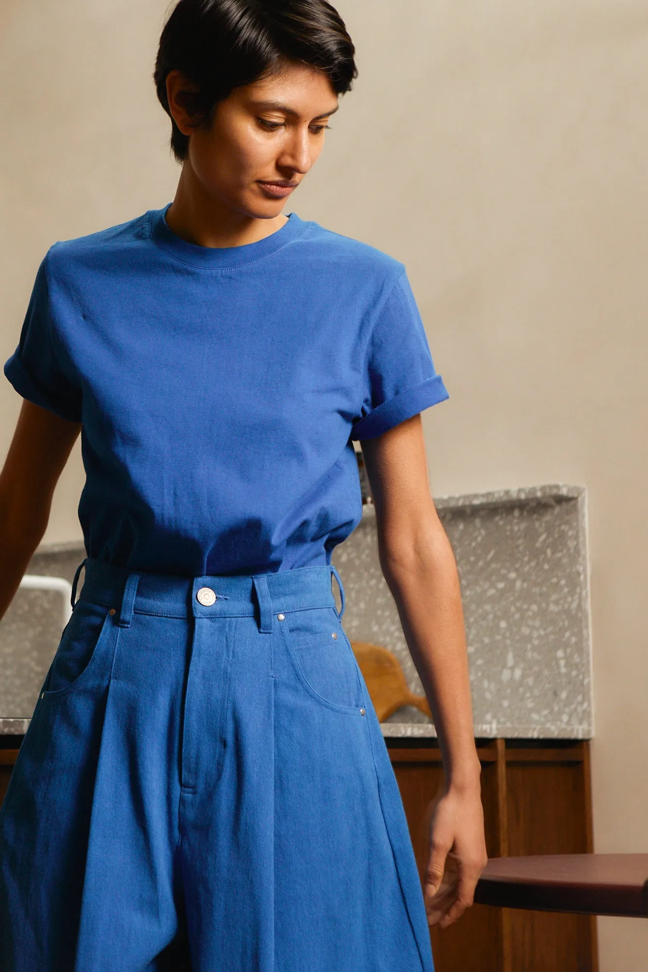 Basic Tee Cobalt sold by LF Markey product image thumbnail 3