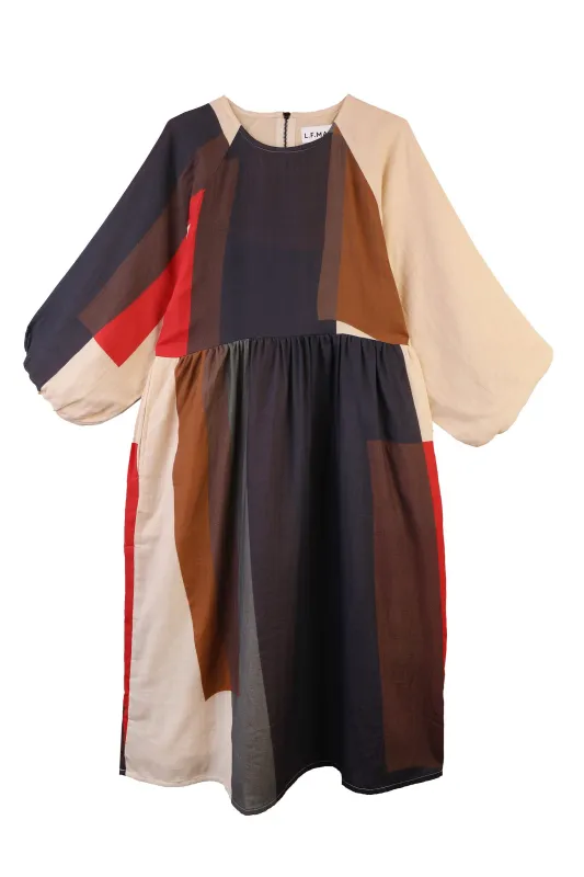 Apollo Dress Canopy Print made by LF Markey