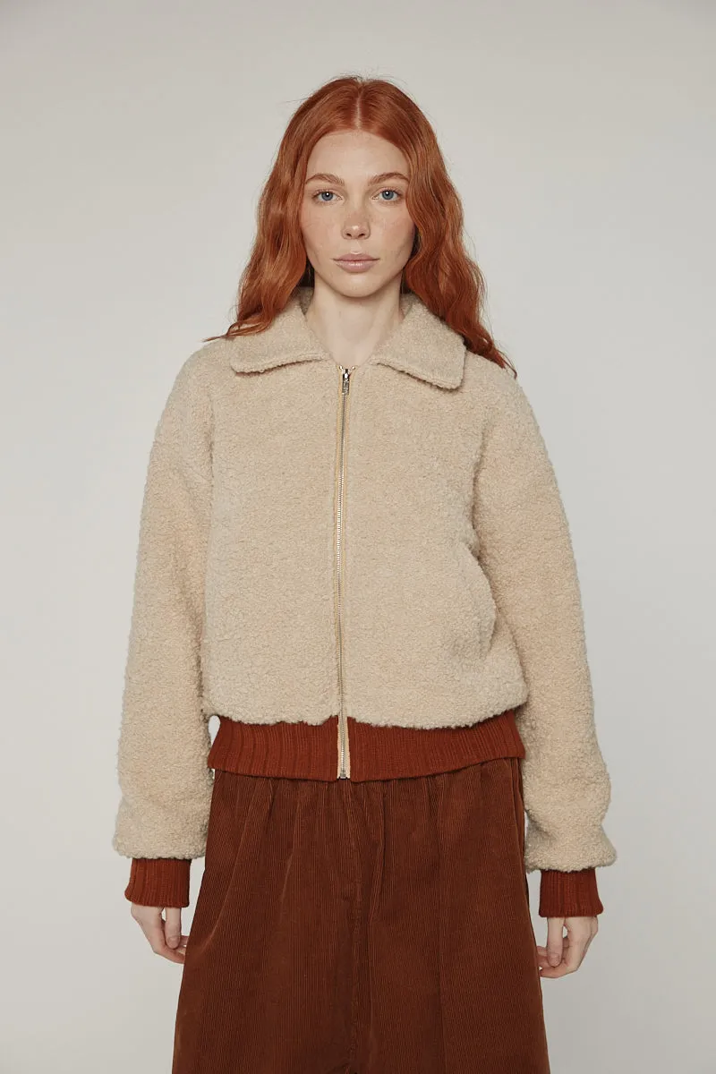 Wool blend bomber jacket sold by amente