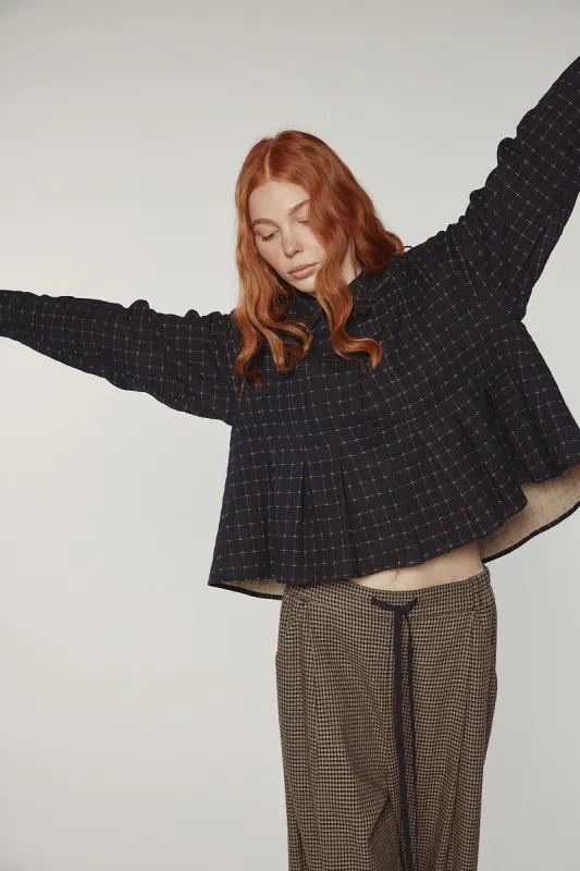 Pleated Blouse made by amente
