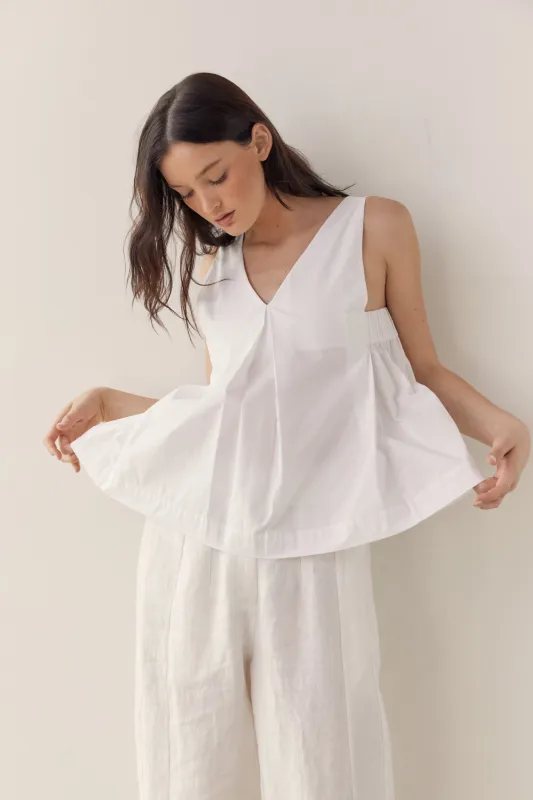 Double v-neck top sold by amente