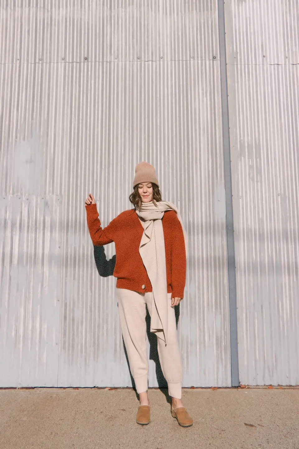 Alpaca wool blend button-down cardigan sold by amente product image thumbnail 2