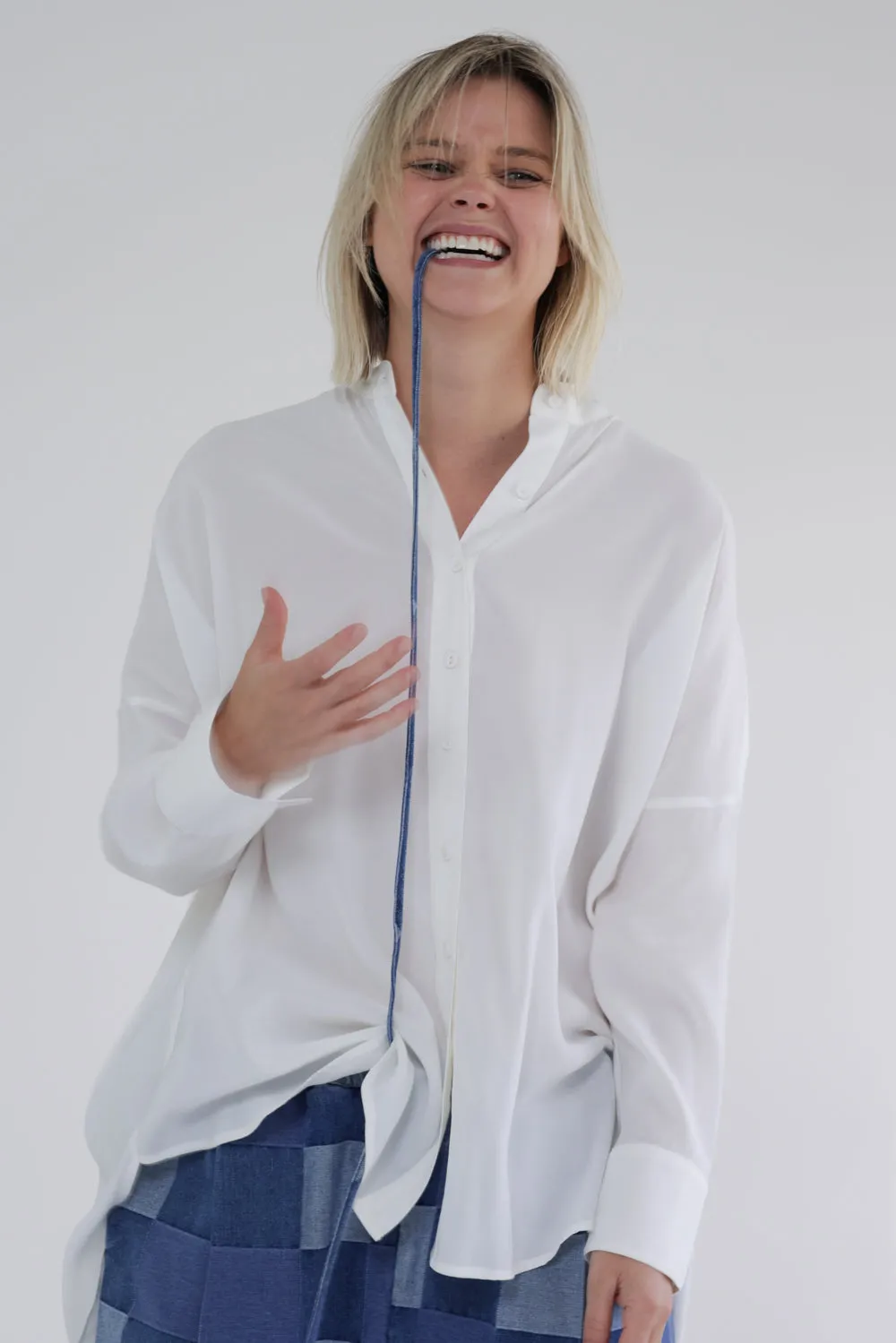 Collarless Shirt sold by amente product image thumbnail 4