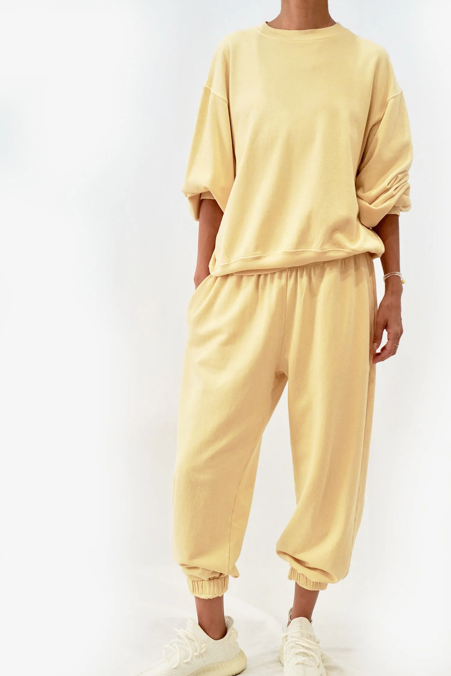 Garment dye cotton sweatshirt sold by amente product image thumbnail 5