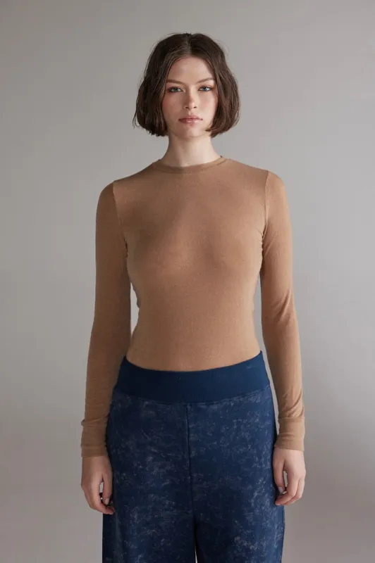 Wool blend lightweight knit Top made by amente