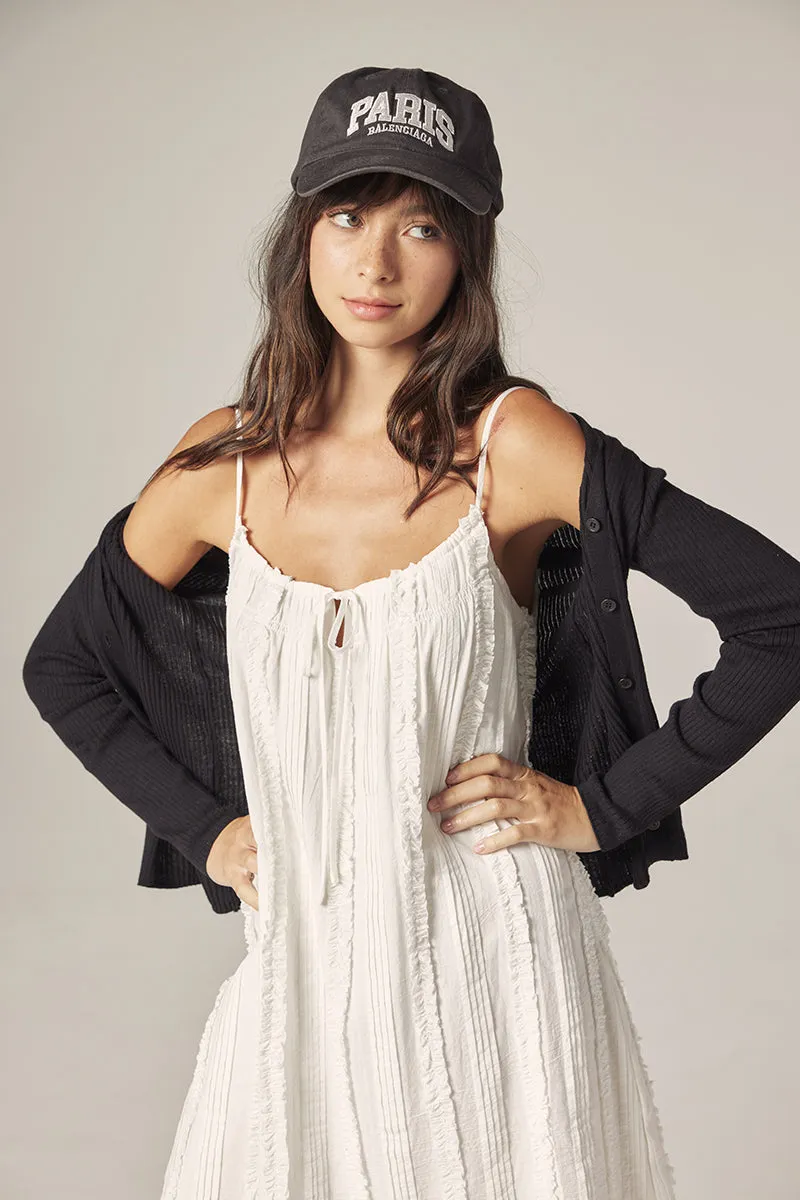 Rib V-Neck Cardigan sold by amente product image thumbnail 4