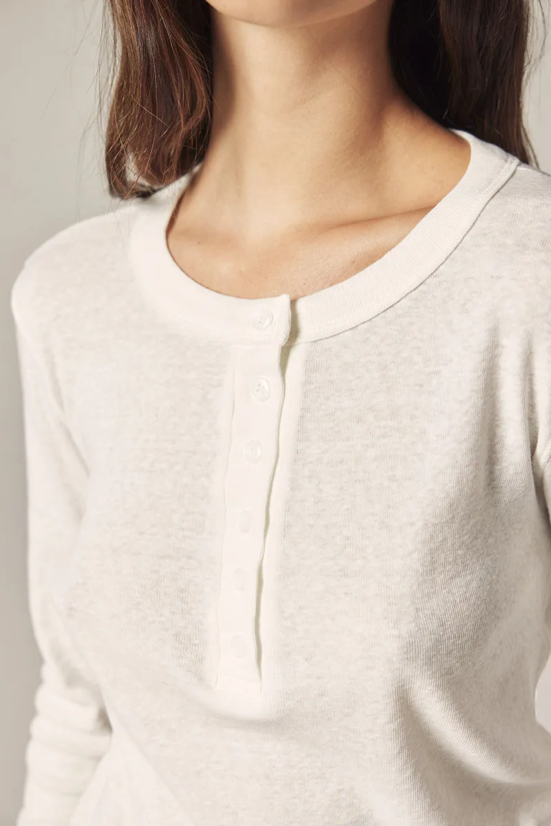 Cotton Henley Top sold by amente product image thumbnail 3