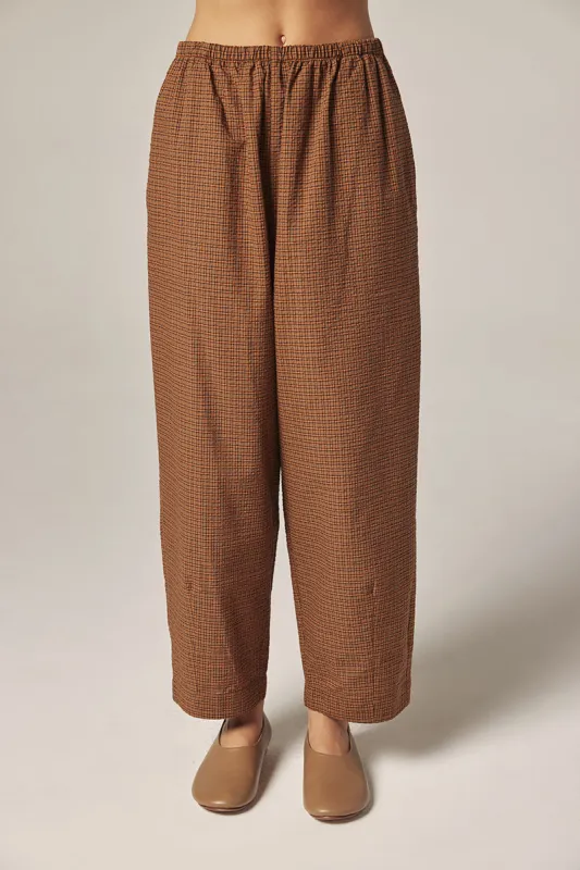 Plaid Easy Pants made by amente