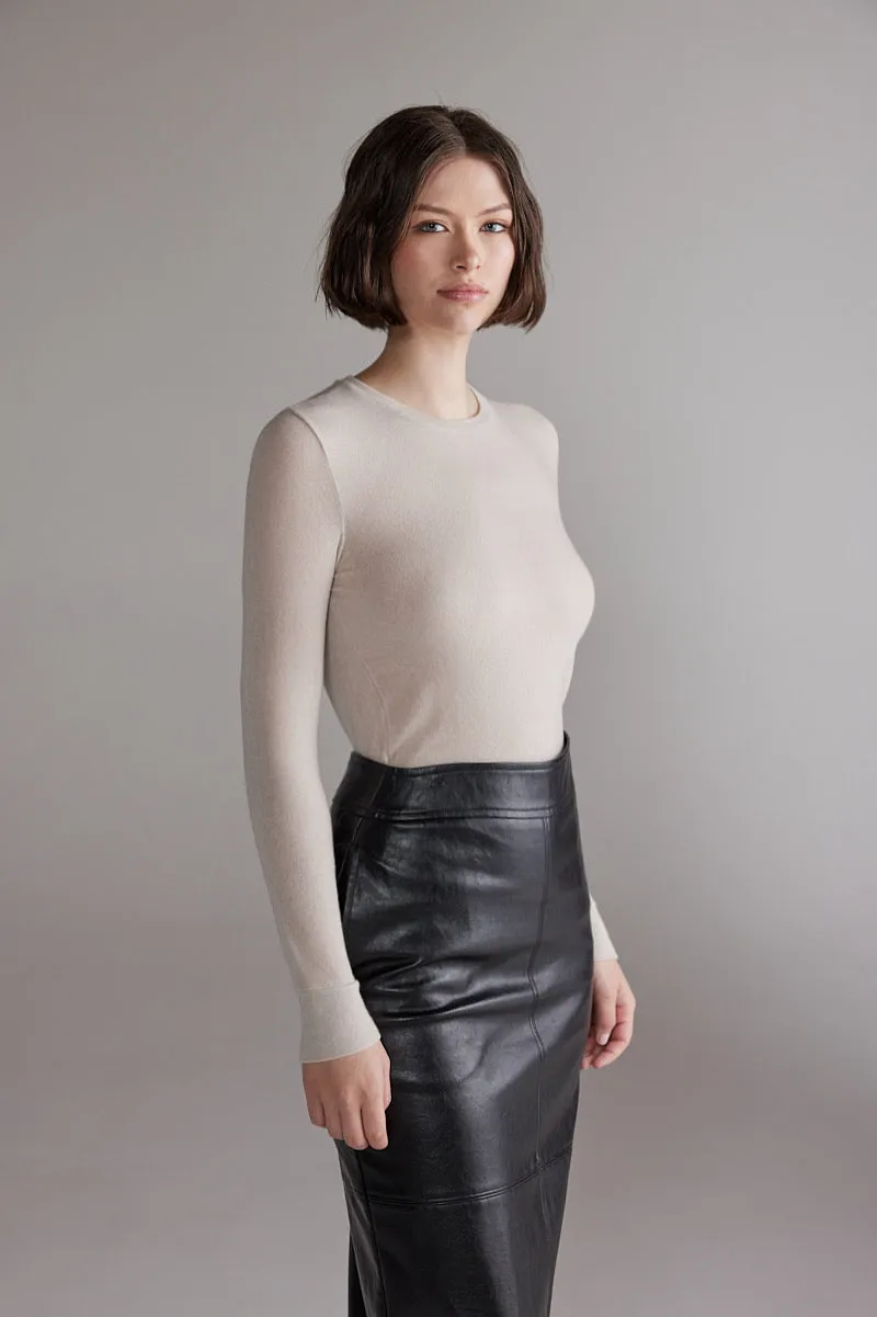 Wool blend knit top sold by amente product image thumbnail 4