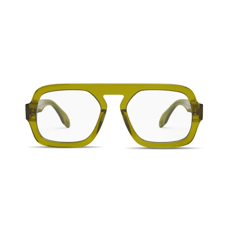 Jane in Olive Green Optical sold by Elisa Johnson