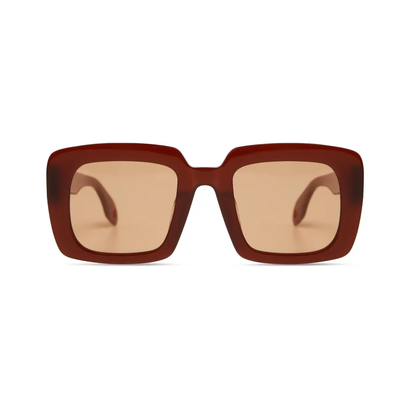 Maya in Gloss Brown made by Elisa Johnson