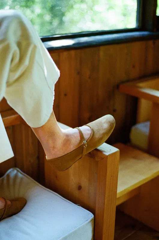 Daria in Cumin Suede made by LOQ