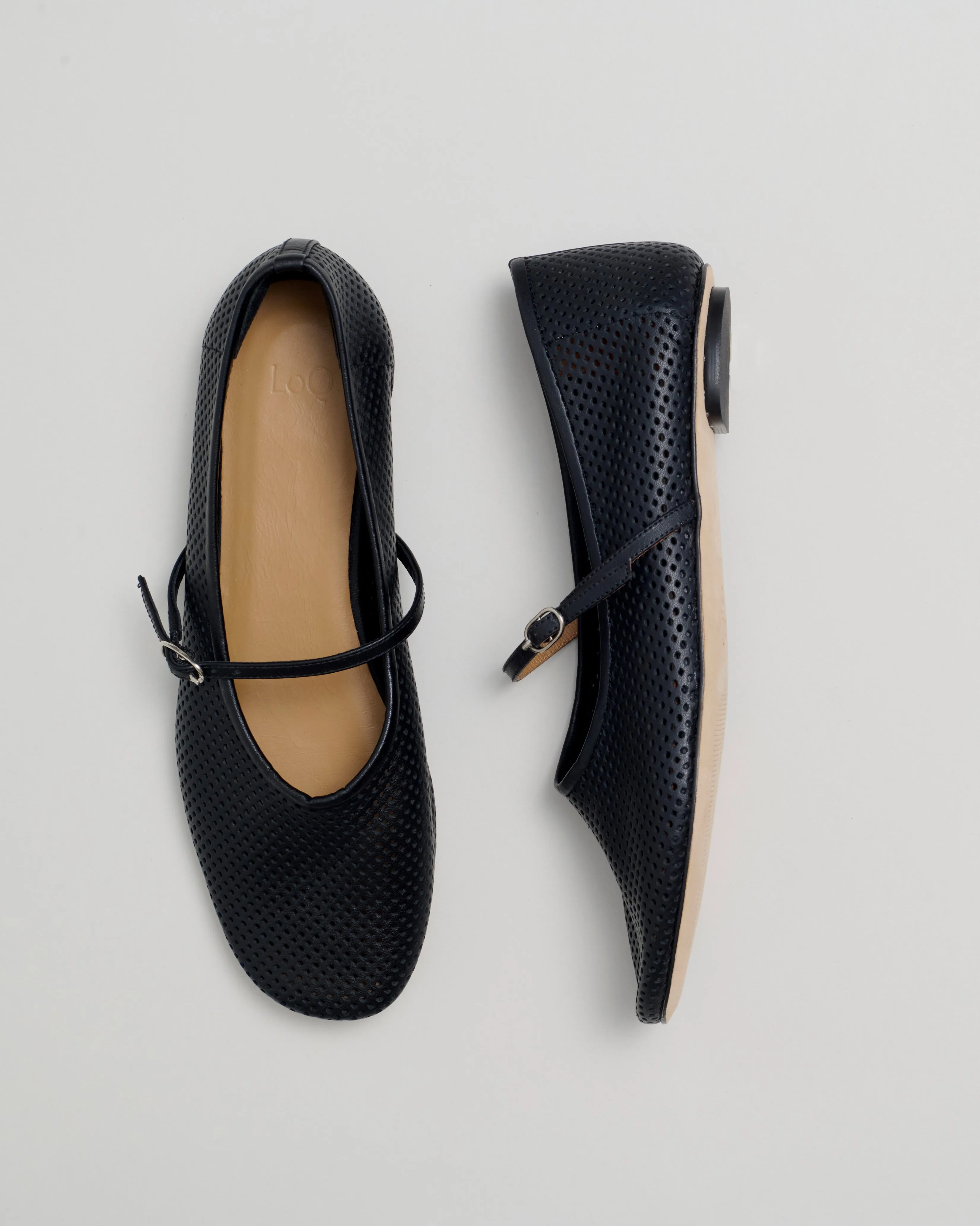 Daria in Black Perforated sold by LOQ