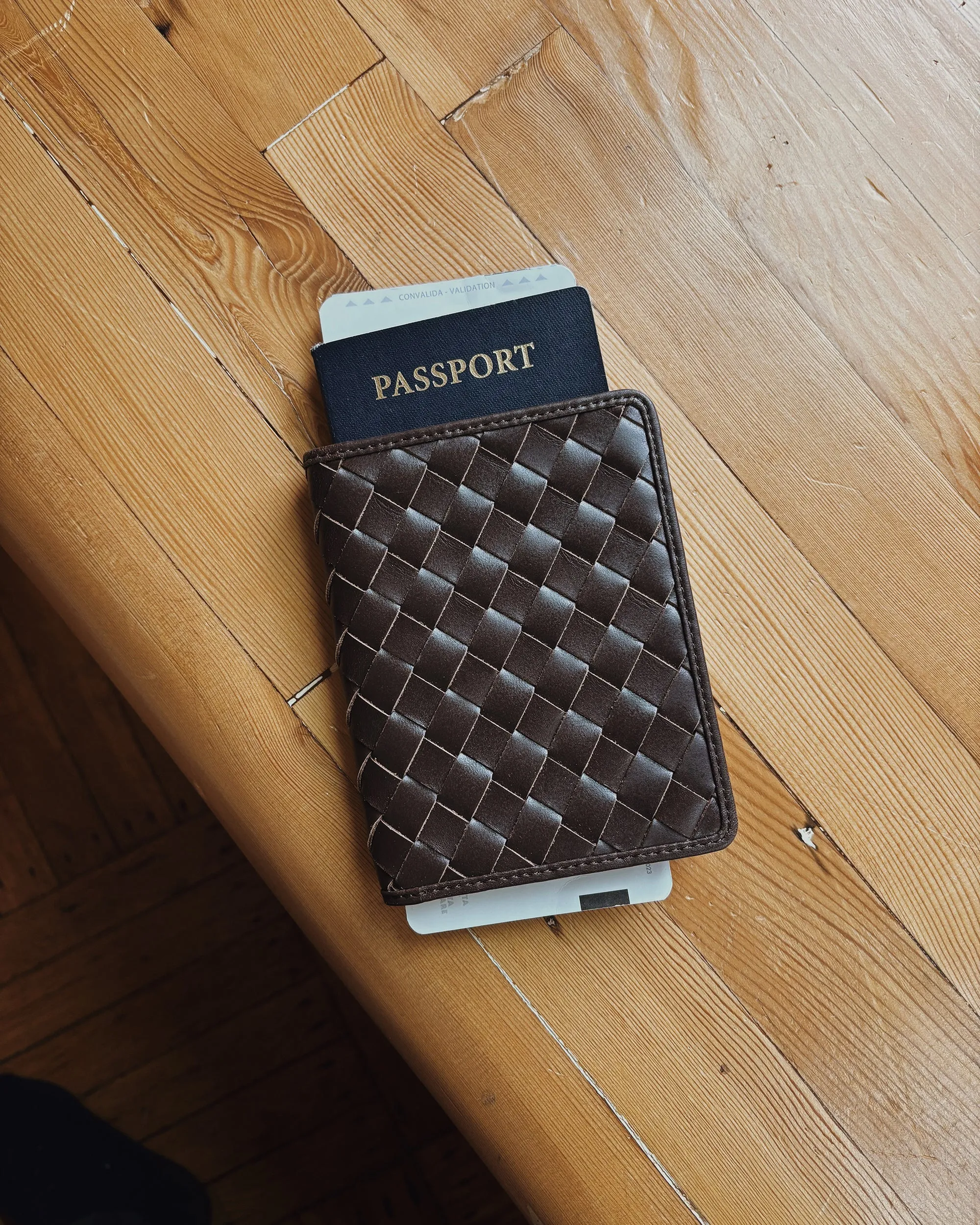 Este Passport Holder - Carré Weave sold by Bembien product image thumbnail 3