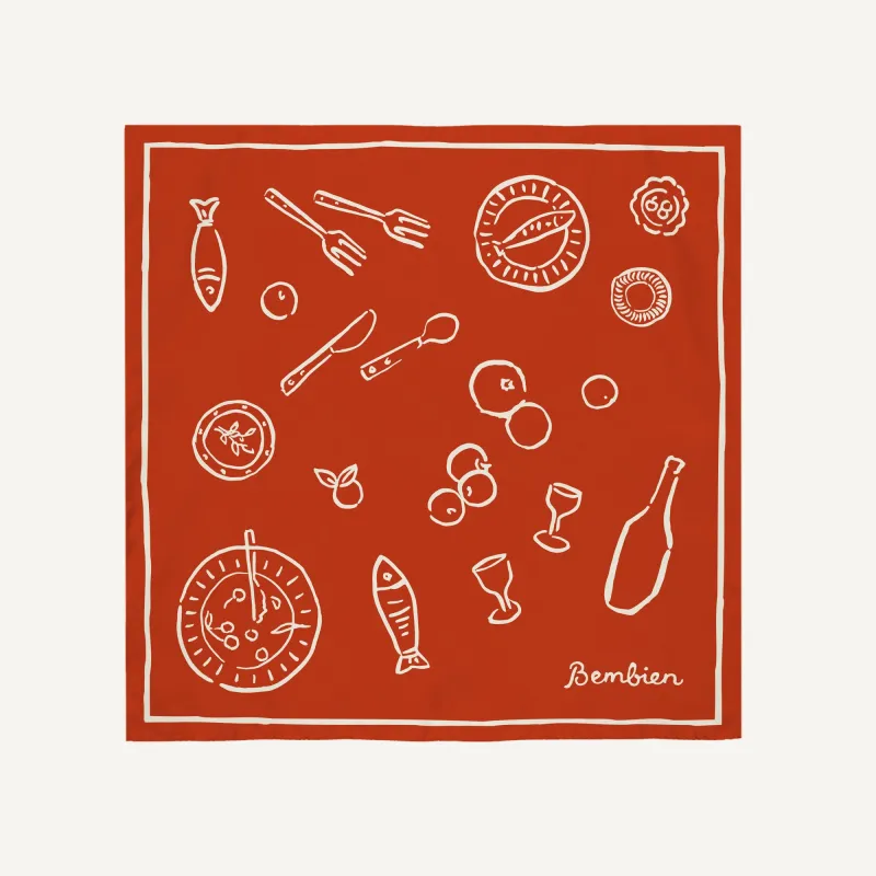 Tableau Scarf made by Bembien