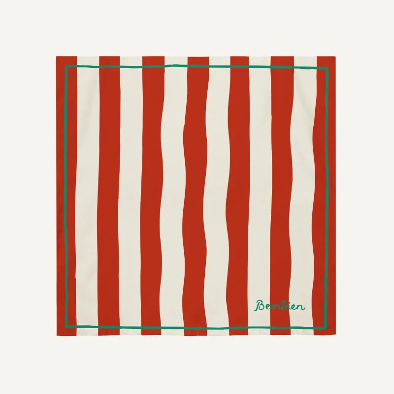 Plage Scarf - Red made by Bembien