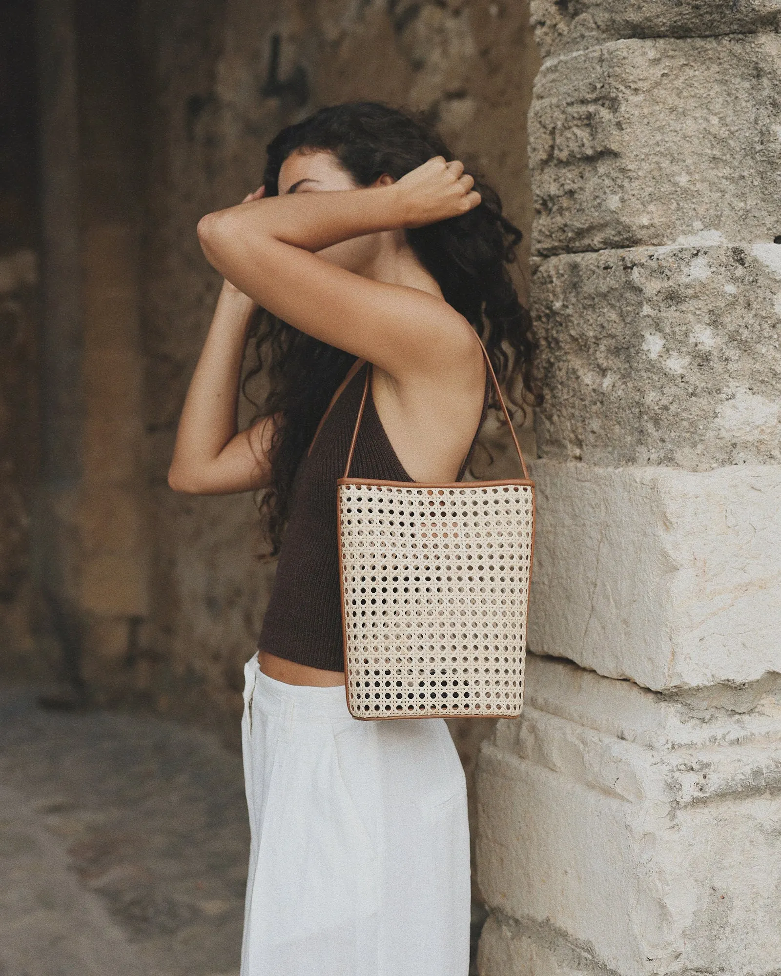 Marion Bag - Cream Rattan sold by Bembien product image thumbnail 3