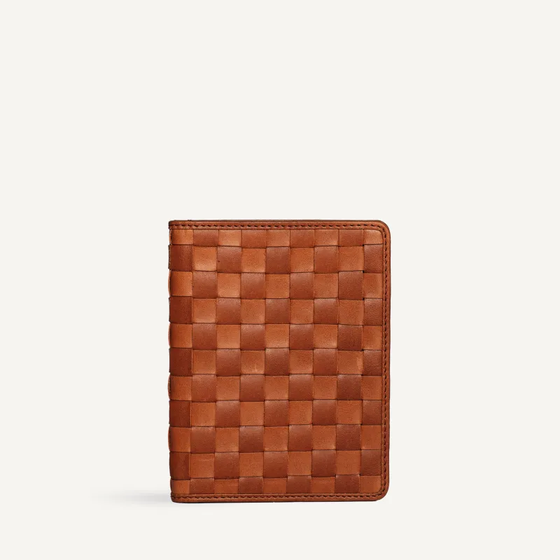 Este Passport Holder - Copper x Sienna Check made by Bembien