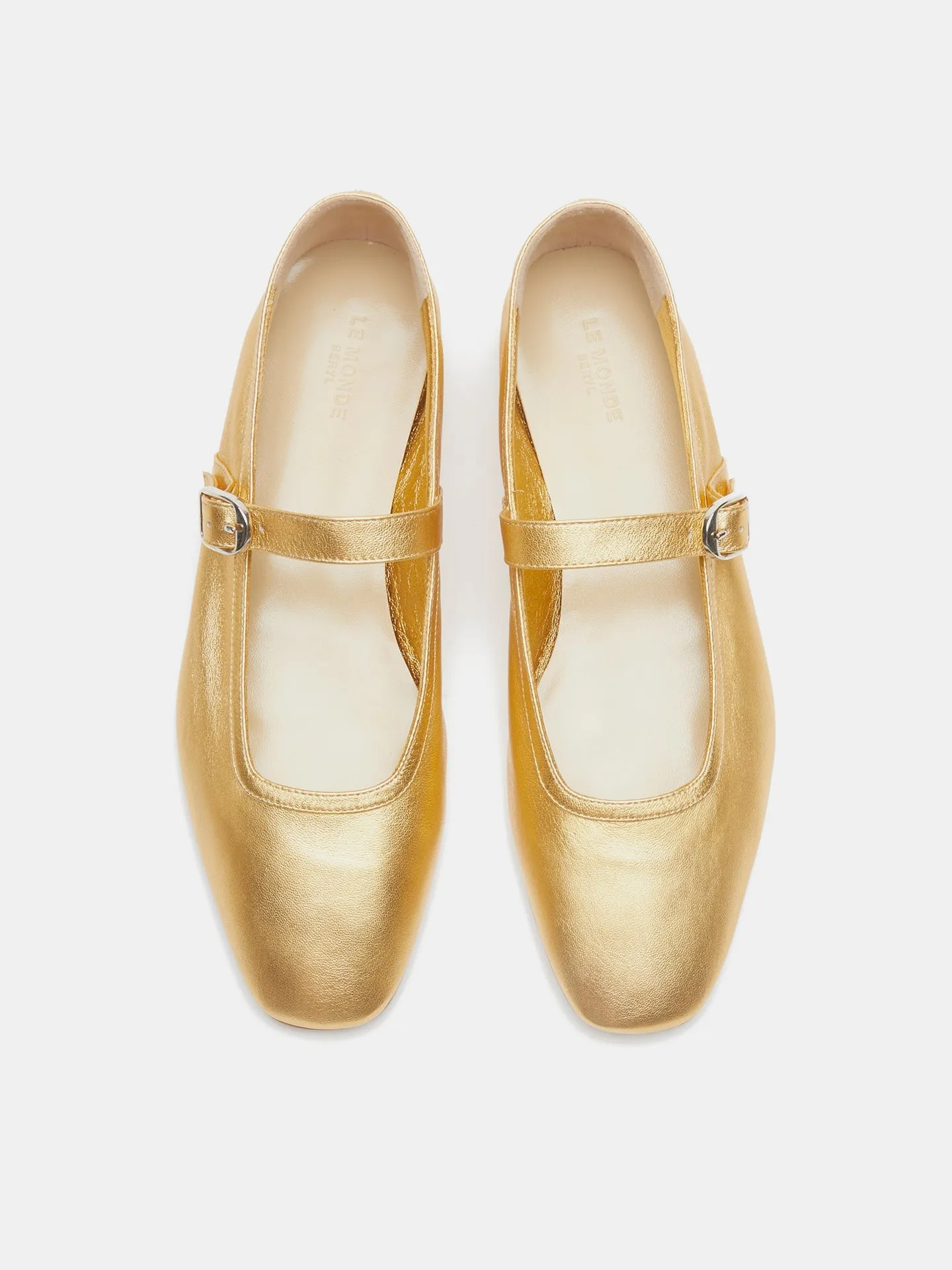 Ballet Mary Jane / Yellow Gold Leather sold by Le Monde Beryl product image thumbnail 3