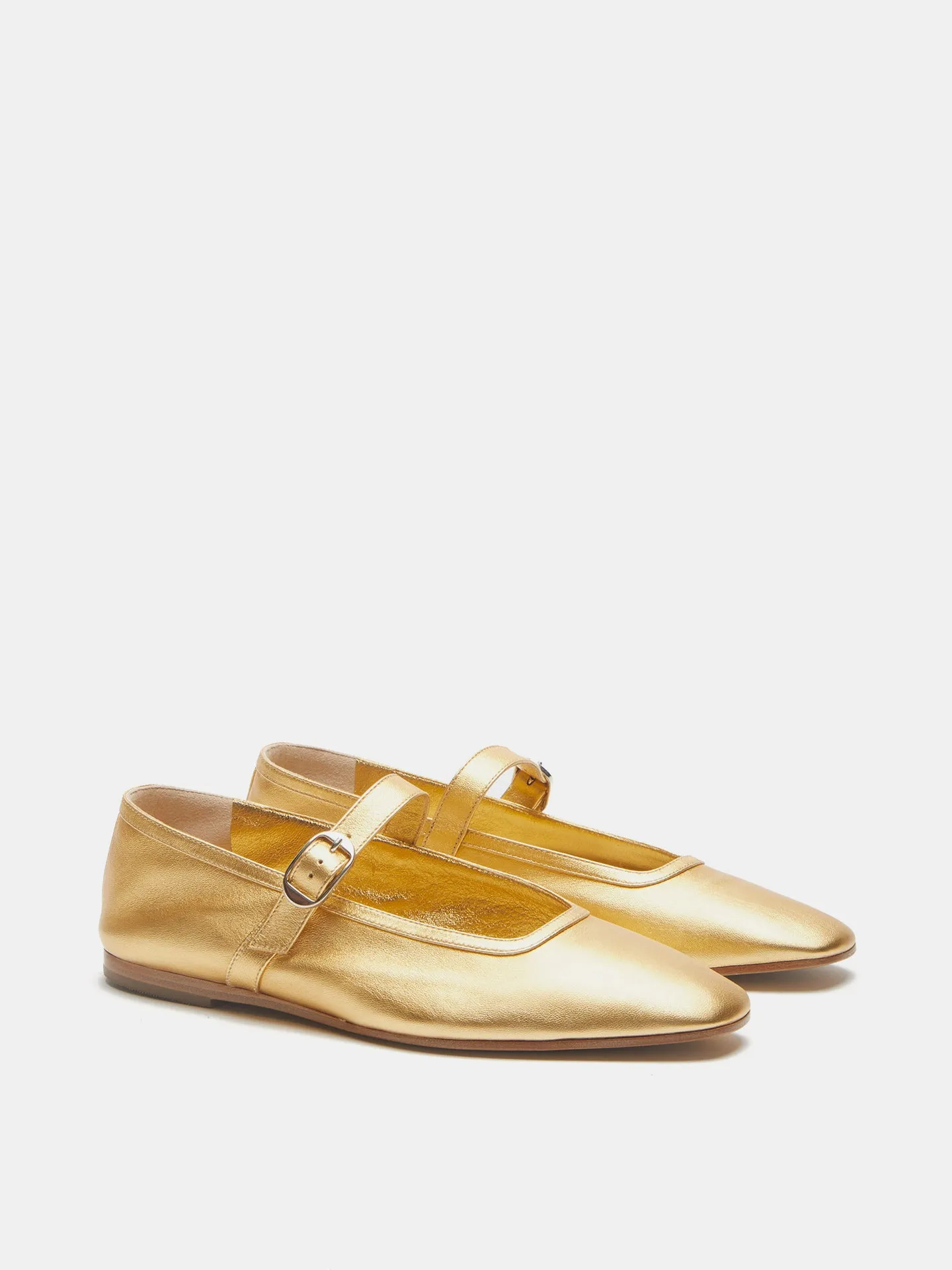 Ballet Mary Jane / Yellow Gold Leather sold by Le Monde Beryl product image thumbnail 2