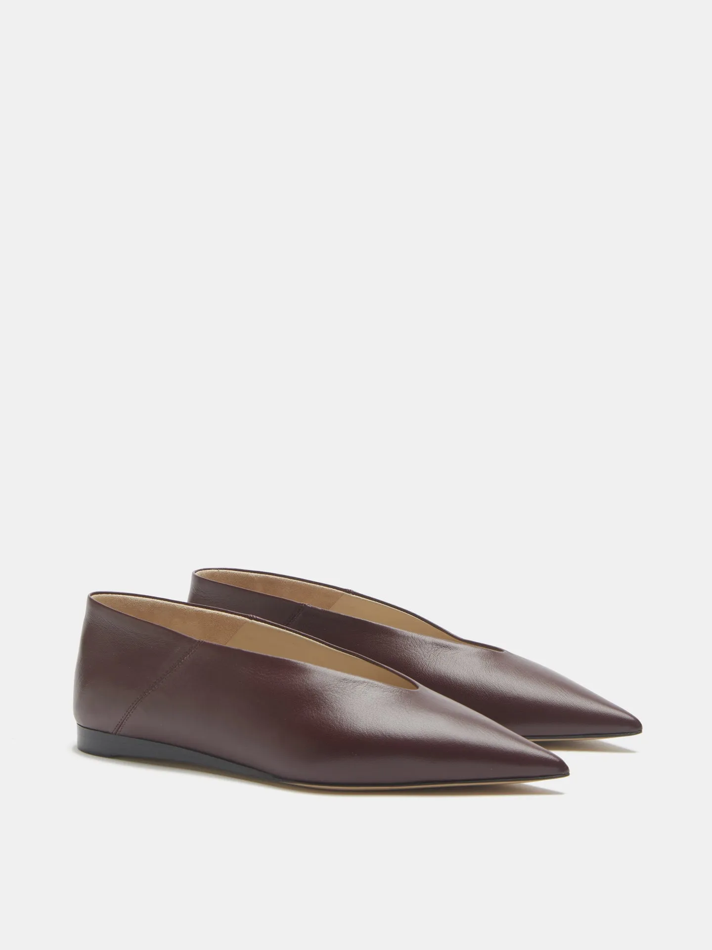 Babouche Flat / Oxblood Leather sold by Le Monde Beryl product image thumbnail 2
