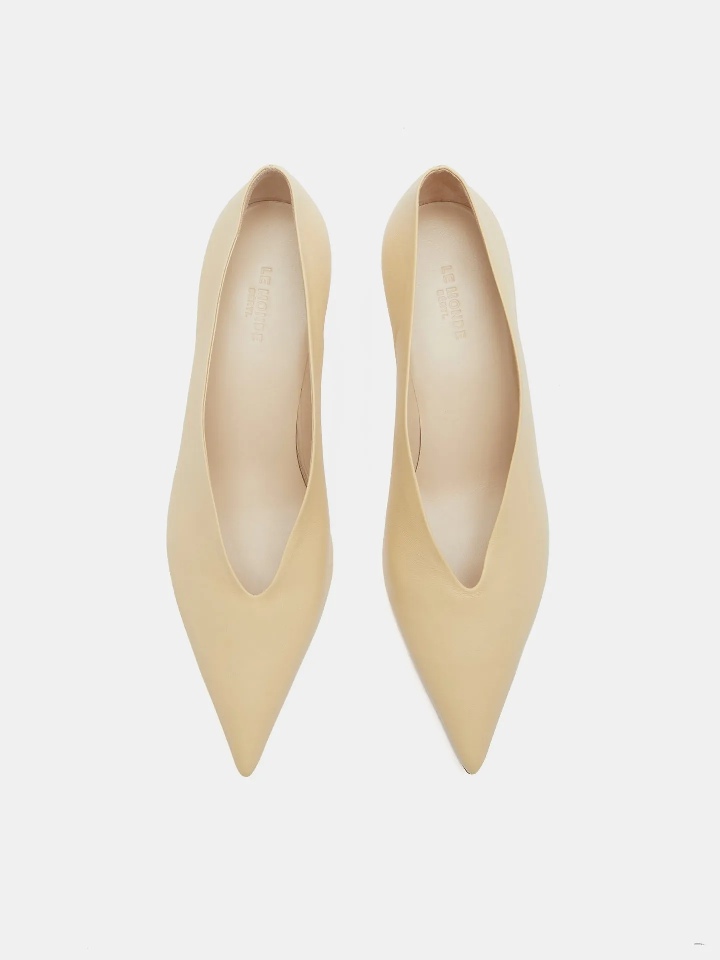 Babouche Kitten / Custard Leather sold by Le Monde Beryl product image thumbnail 3