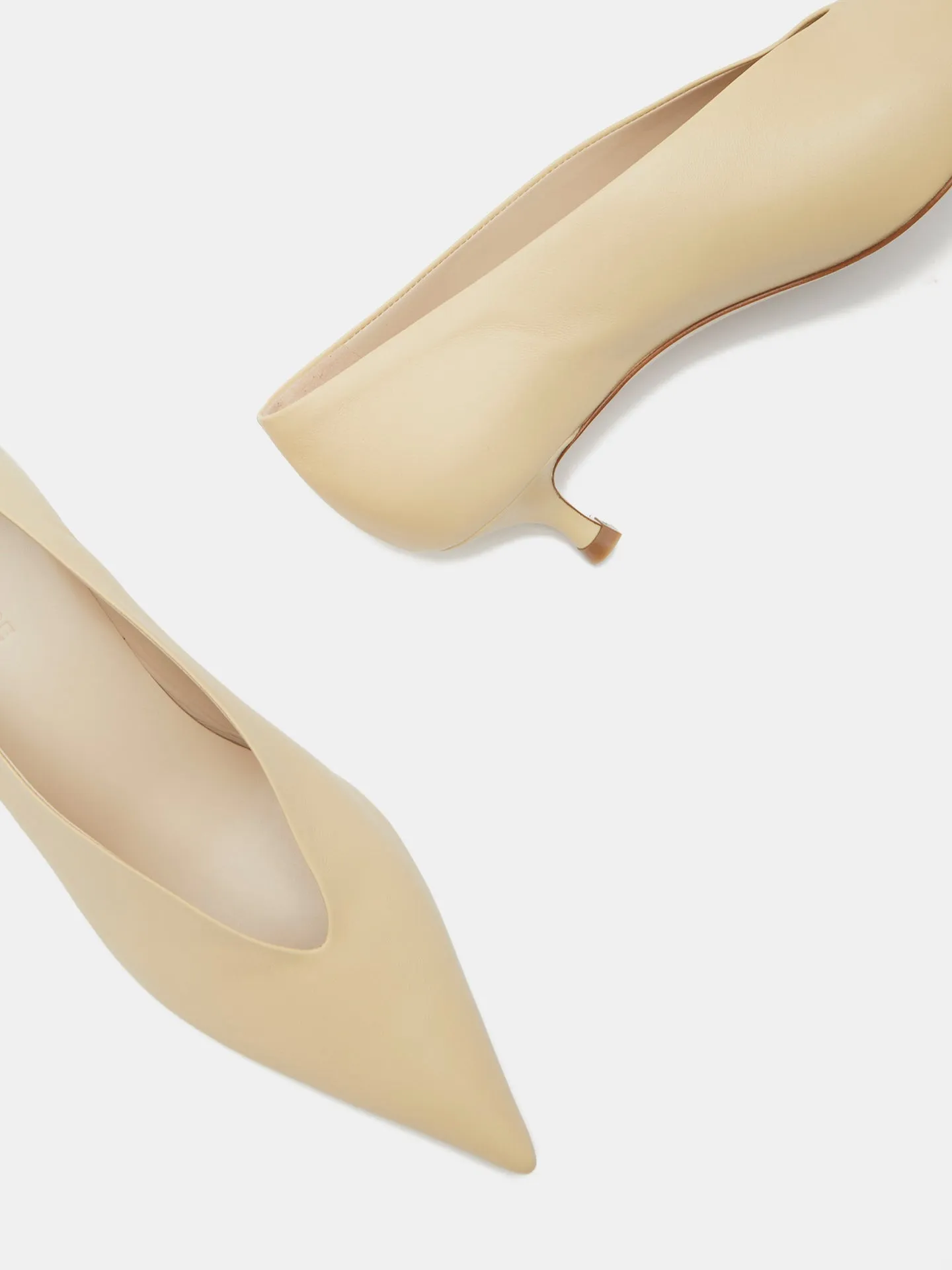 Babouche Kitten / Custard Leather sold by Le Monde Beryl product image thumbnail 4