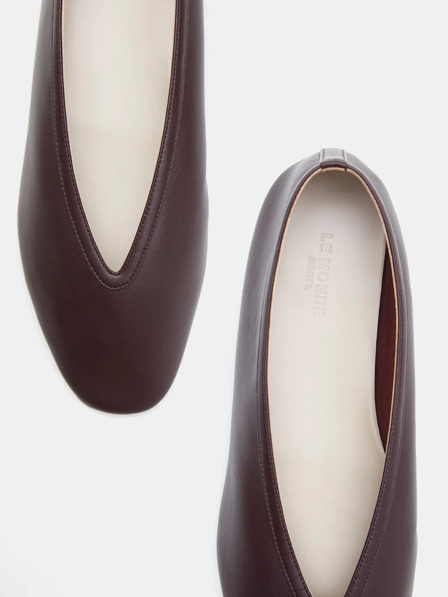 Luna Slipper / Bordeaux Leather sold by Le Monde Beryl product image thumbnail 3