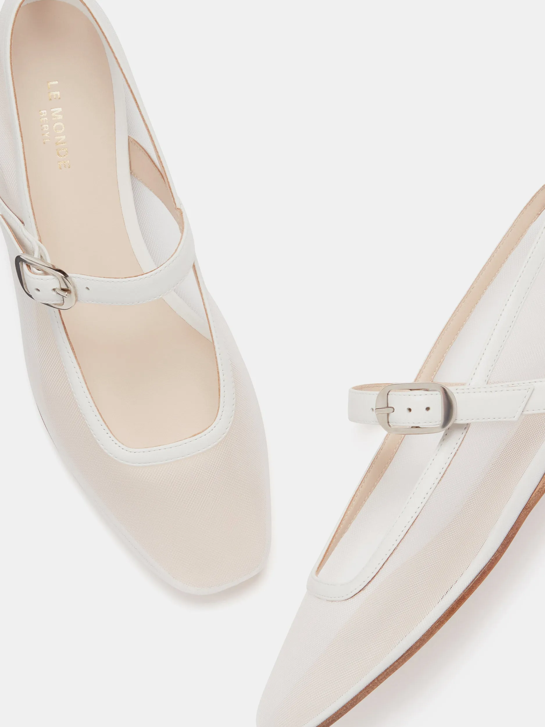 Mary Jane / White Mesh sold by Le Monde Beryl product image thumbnail 3