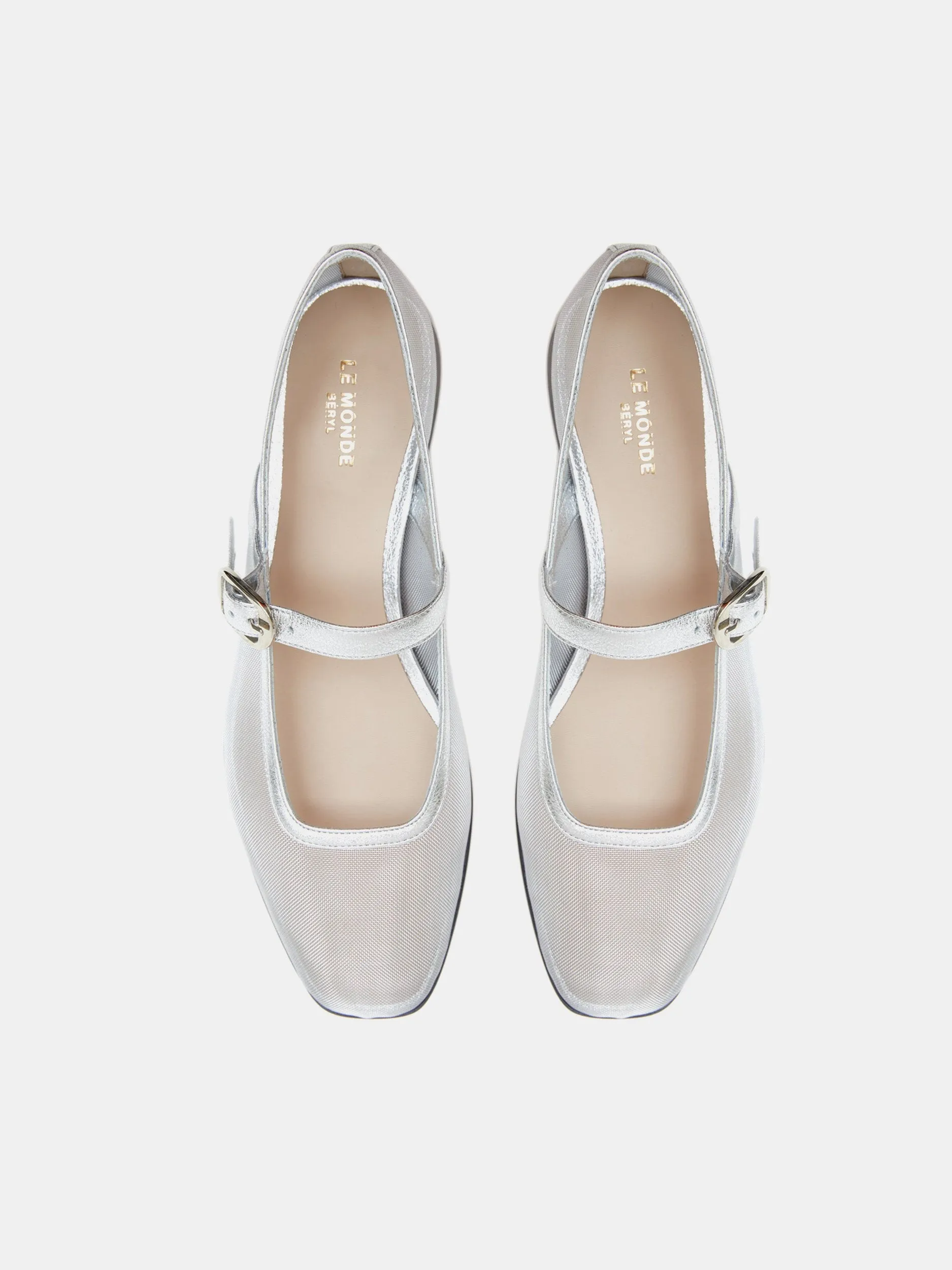Ballet Mary Jane / Silver Mesh sold by Le Monde Beryl product image thumbnail 2