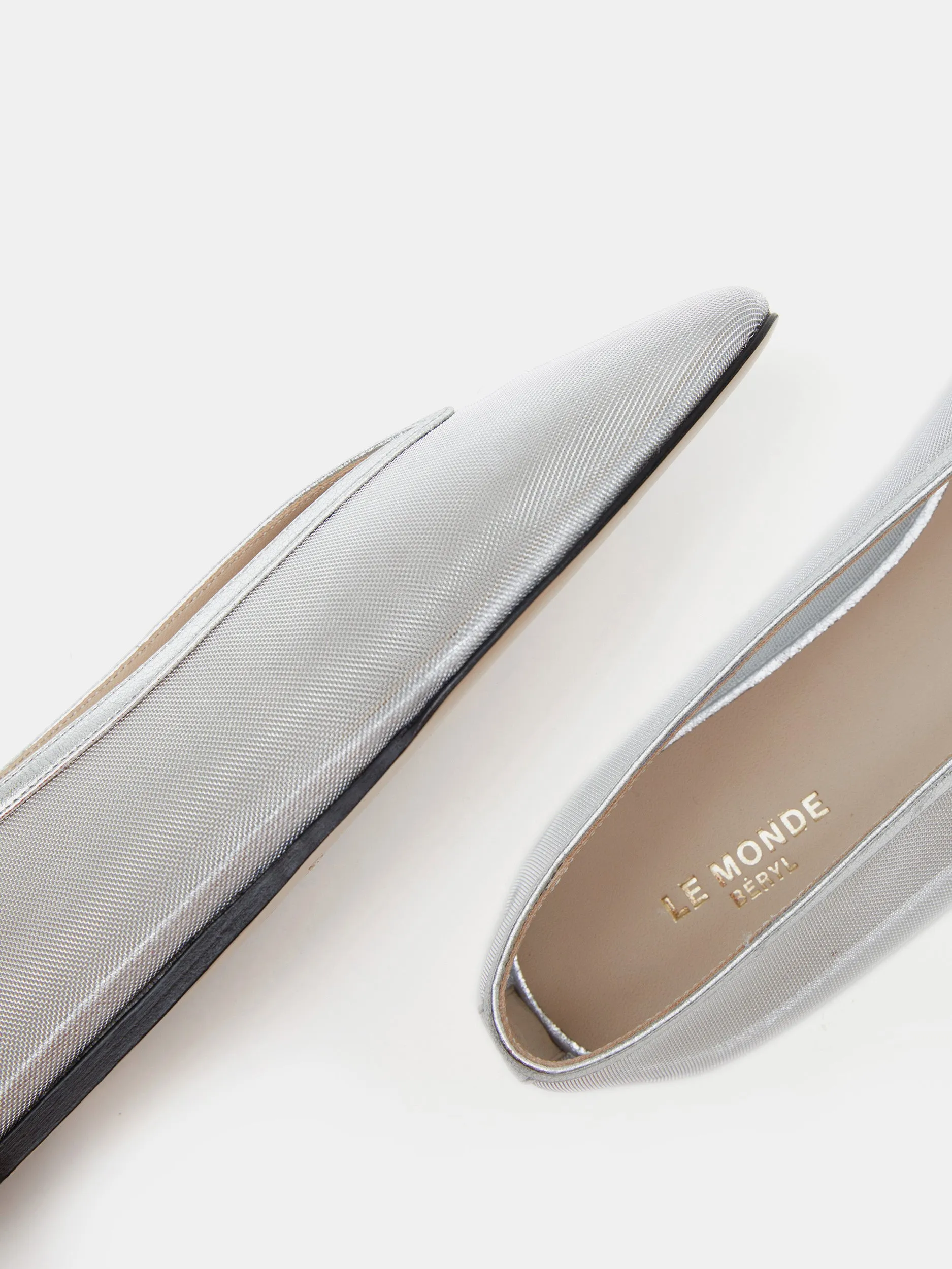 Luna Slipper / Silver Mesh sold by Le Monde Beryl product image thumbnail 3