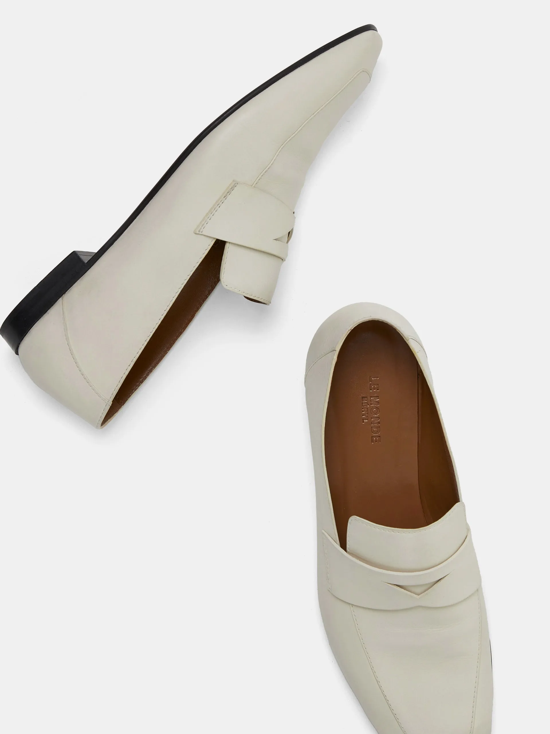 Soft Loafer / Ecru Placket Leather sold by Le Monde Beryl product image thumbnail 3