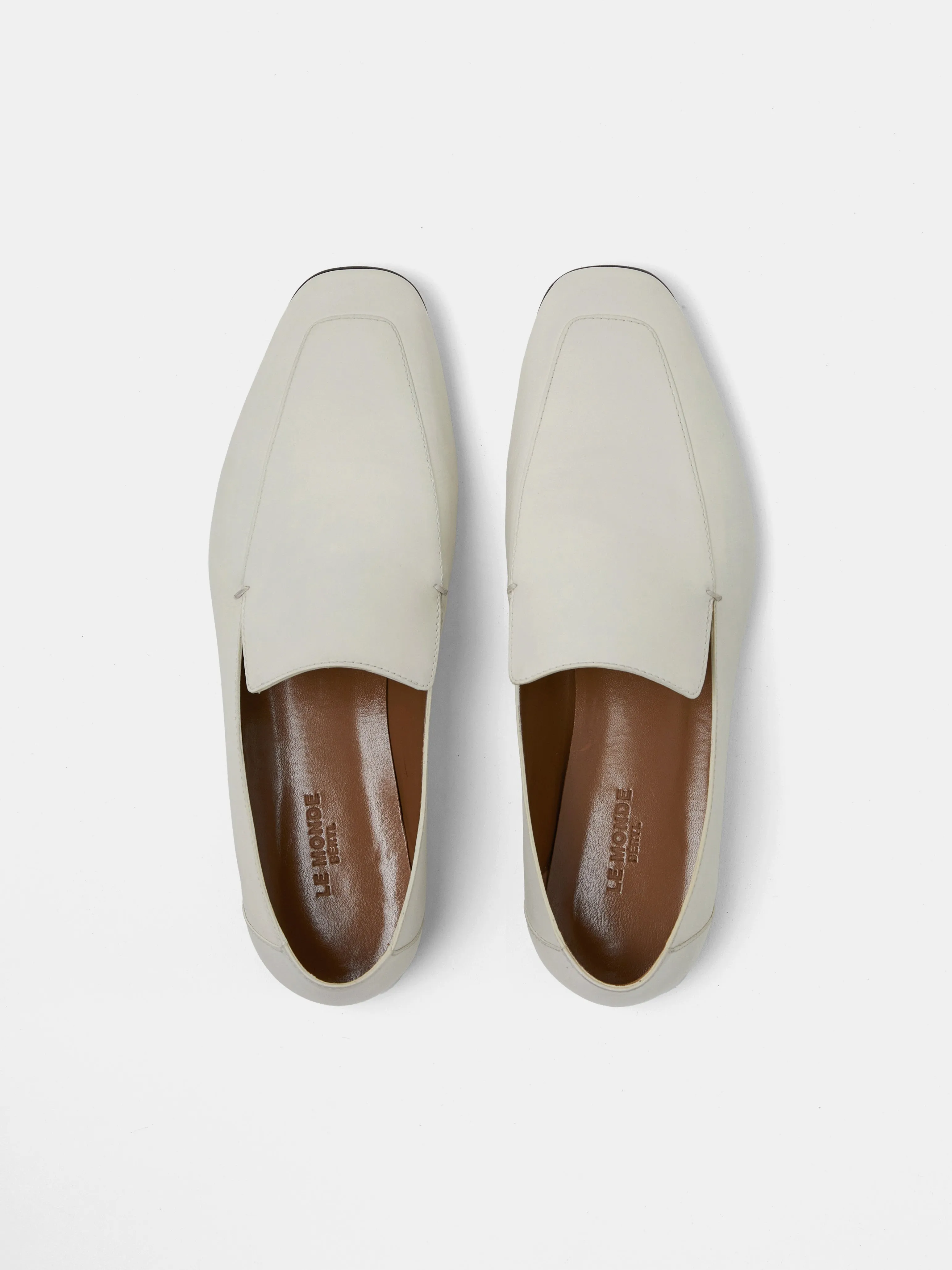 Soft Loafer / Ecru Leather sold by Le Monde Beryl product image thumbnail 2