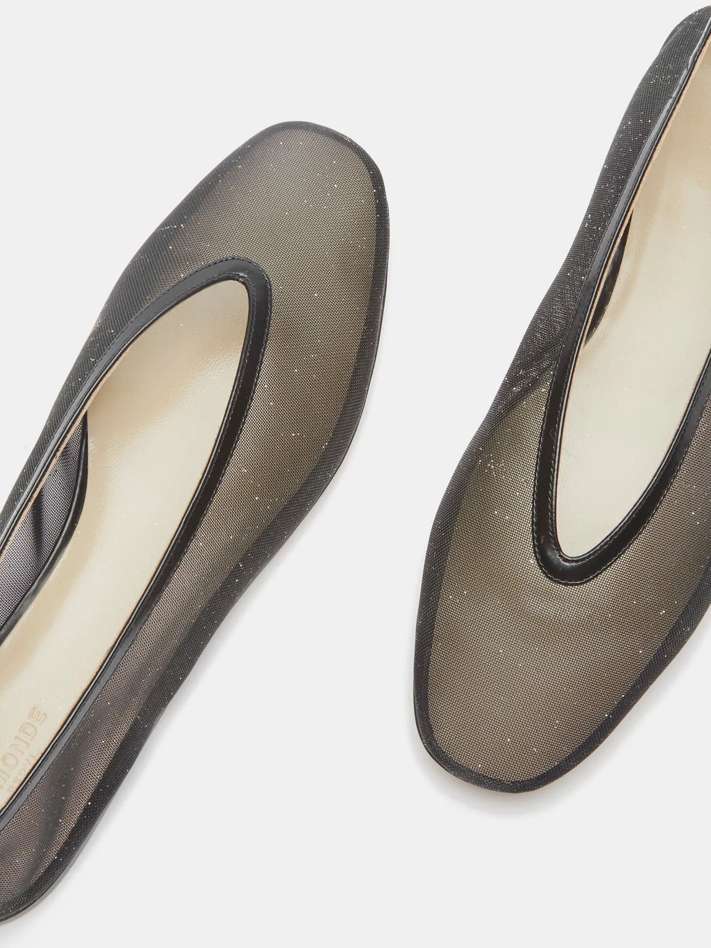 Luna Slipper / Black Mesh Glitter sold by Le Monde Beryl product image thumbnail 4
