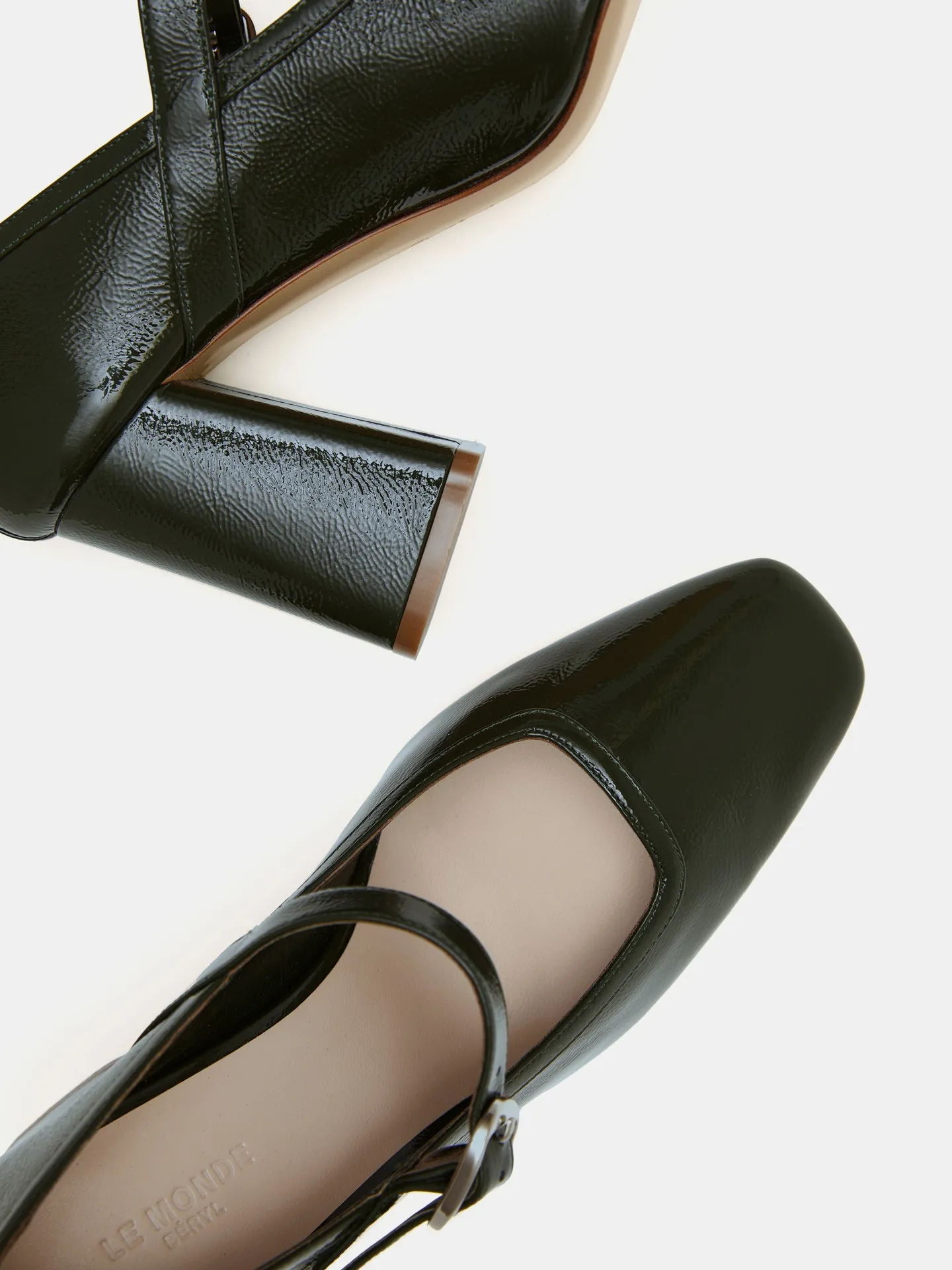 Ballet Mary Jane Pump / Green Patent Leather sold by Le Monde Beryl product image thumbnail 3