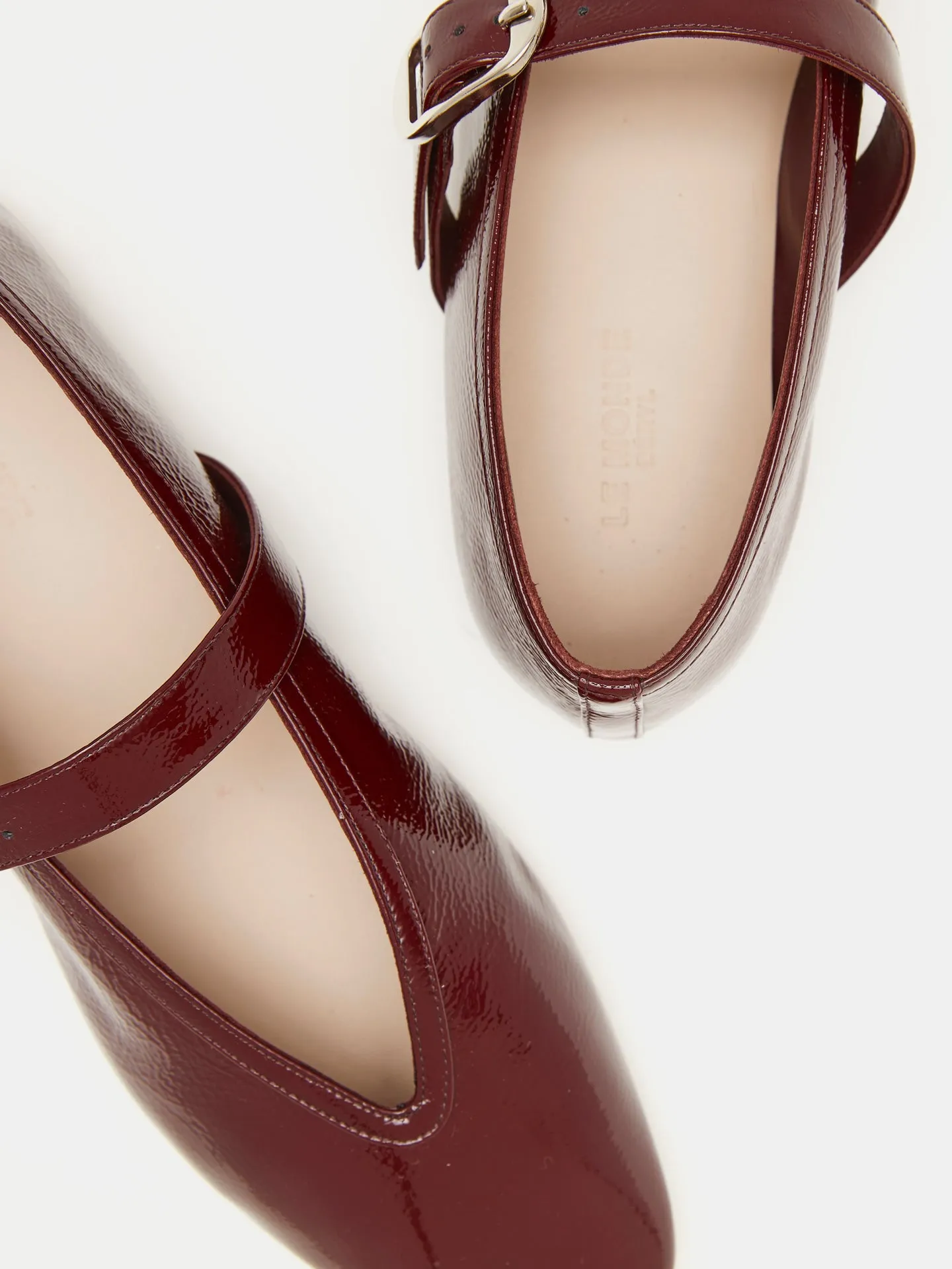 Stella Slipper / Oxblood Red Patent Leather sold by Le Monde Beryl product image thumbnail 3