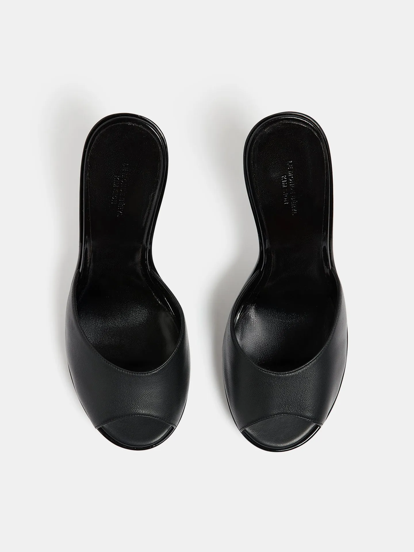 Kim Sion Cherry Mule / Black Leather sold by Le Monde Beryl product image thumbnail 3