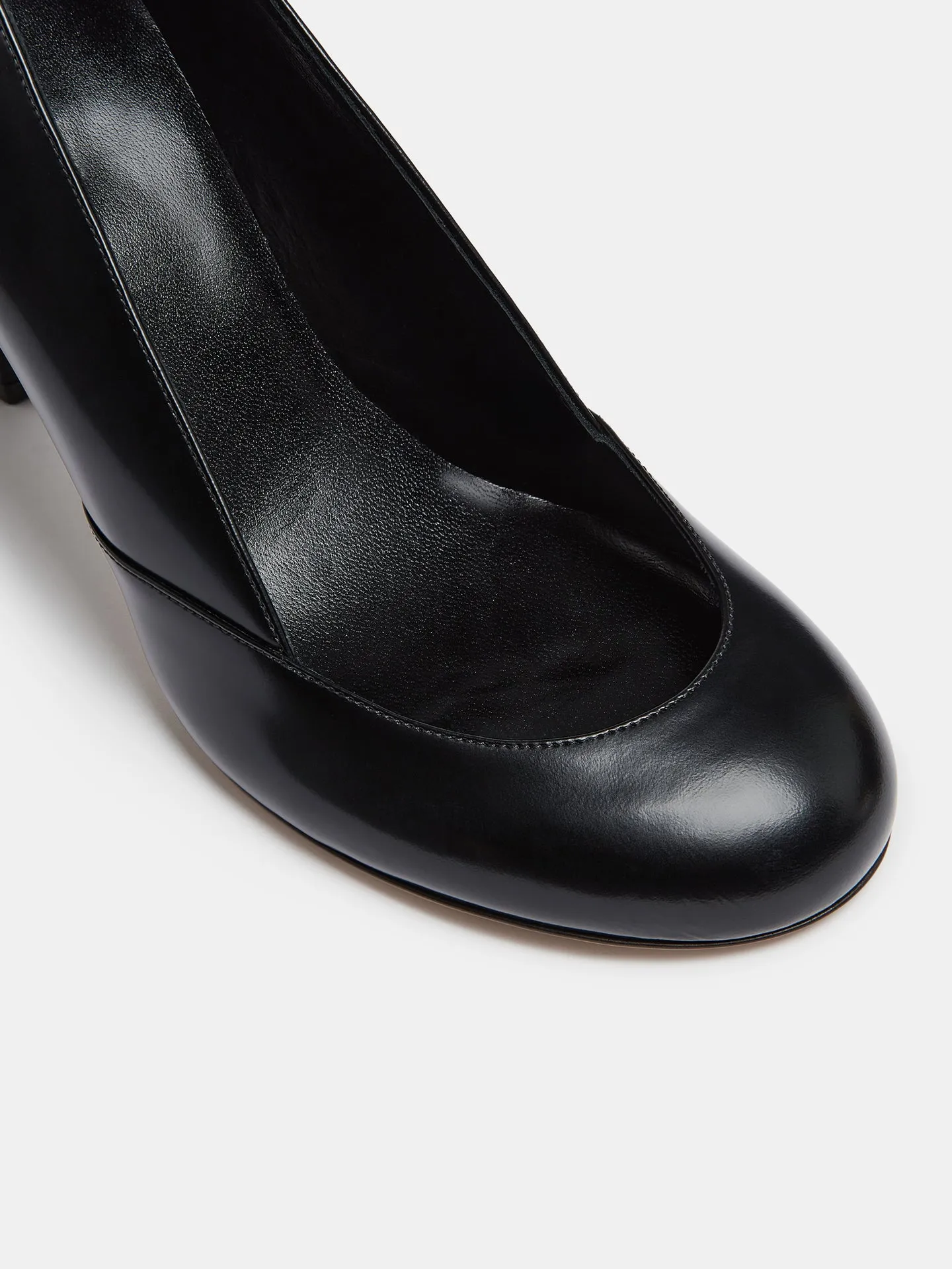 Kim Sion Sable Pump / Black Leather sold by Le Monde Beryl product image thumbnail 4