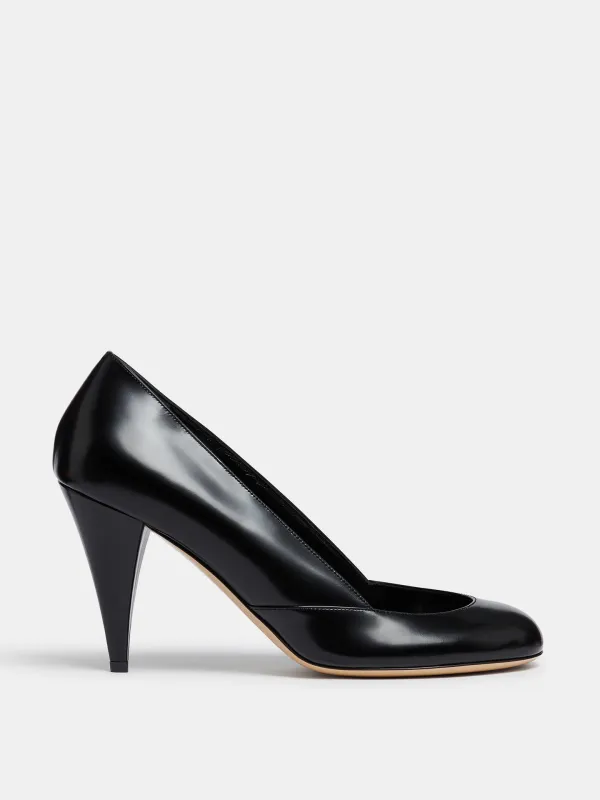 Kim Sion Sable Pump / Black Leather sold by Le Monde Beryl