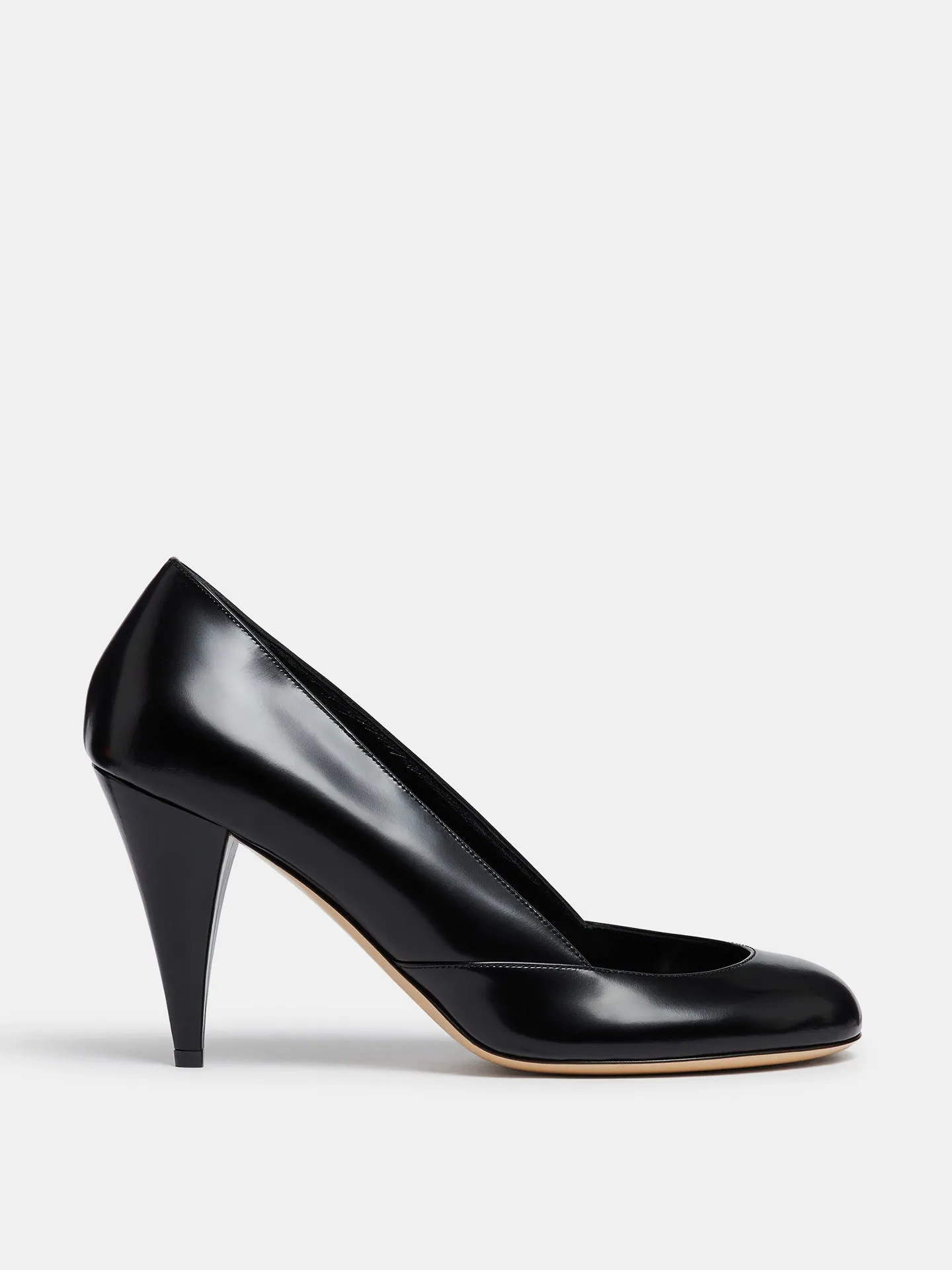 Kim Sion Sable Pump / Black Leather sold by Le Monde Beryl