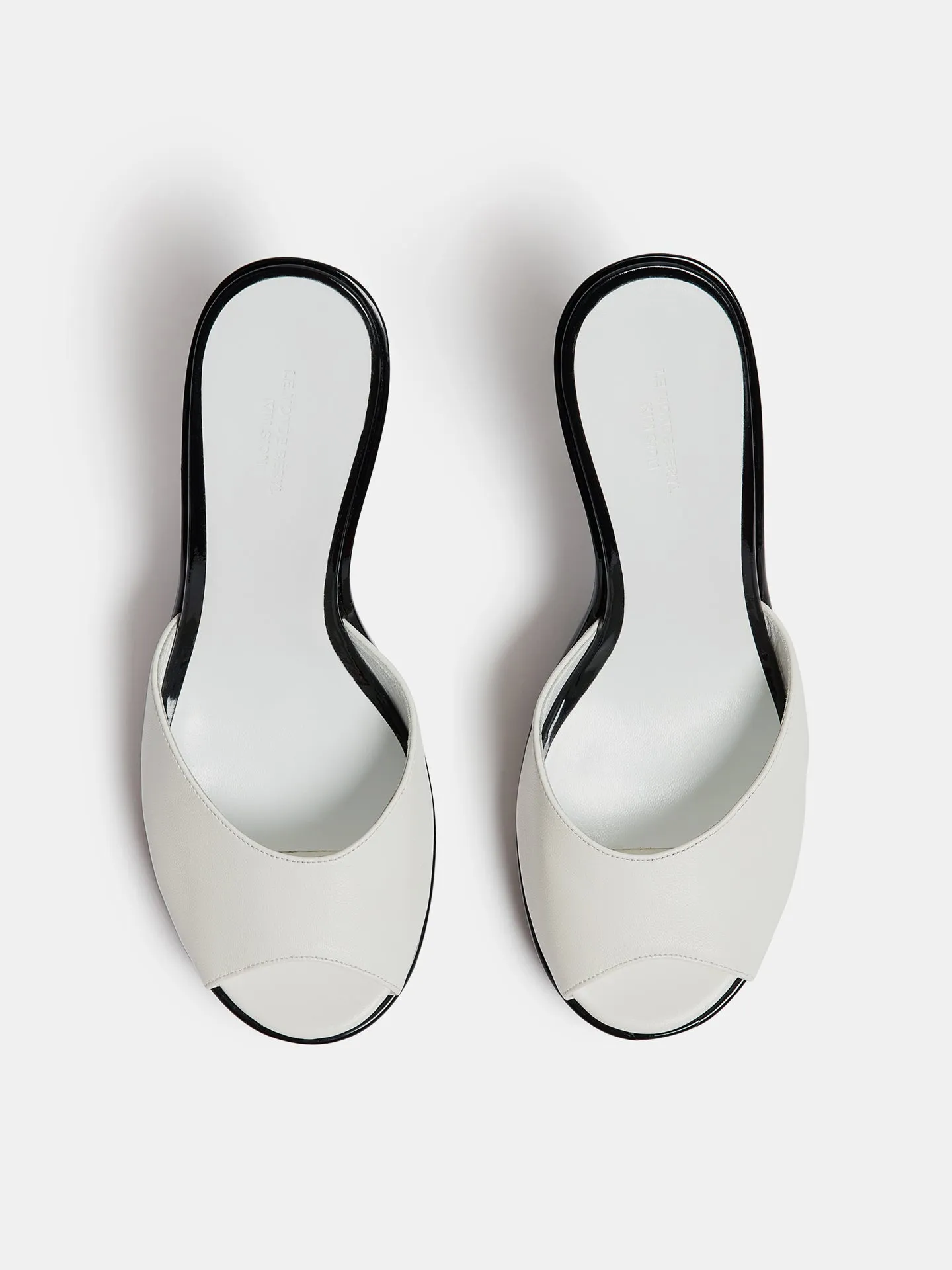 Kim Sion Cherry Mule / White Leather sold by Le Monde Beryl product image thumbnail 3