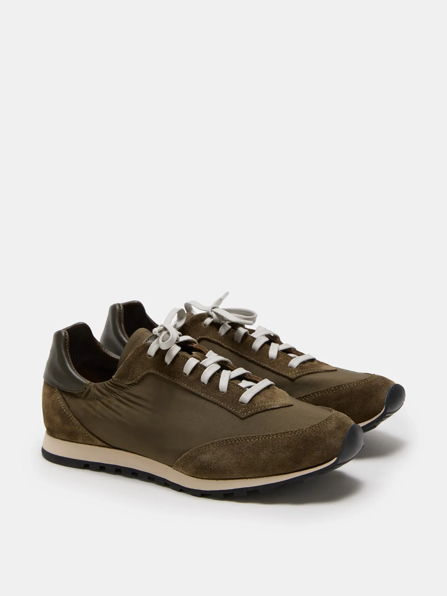 Slim Runner / Army Green Suede sold by Le Monde Beryl product image thumbnail 2