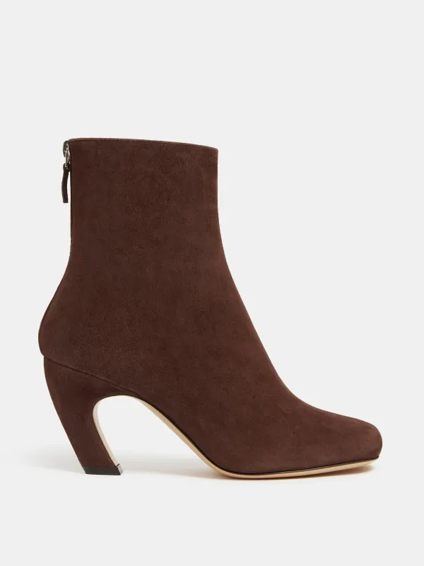 Mica Glove Boot / Chocolate Suede sold by Le Monde Beryl