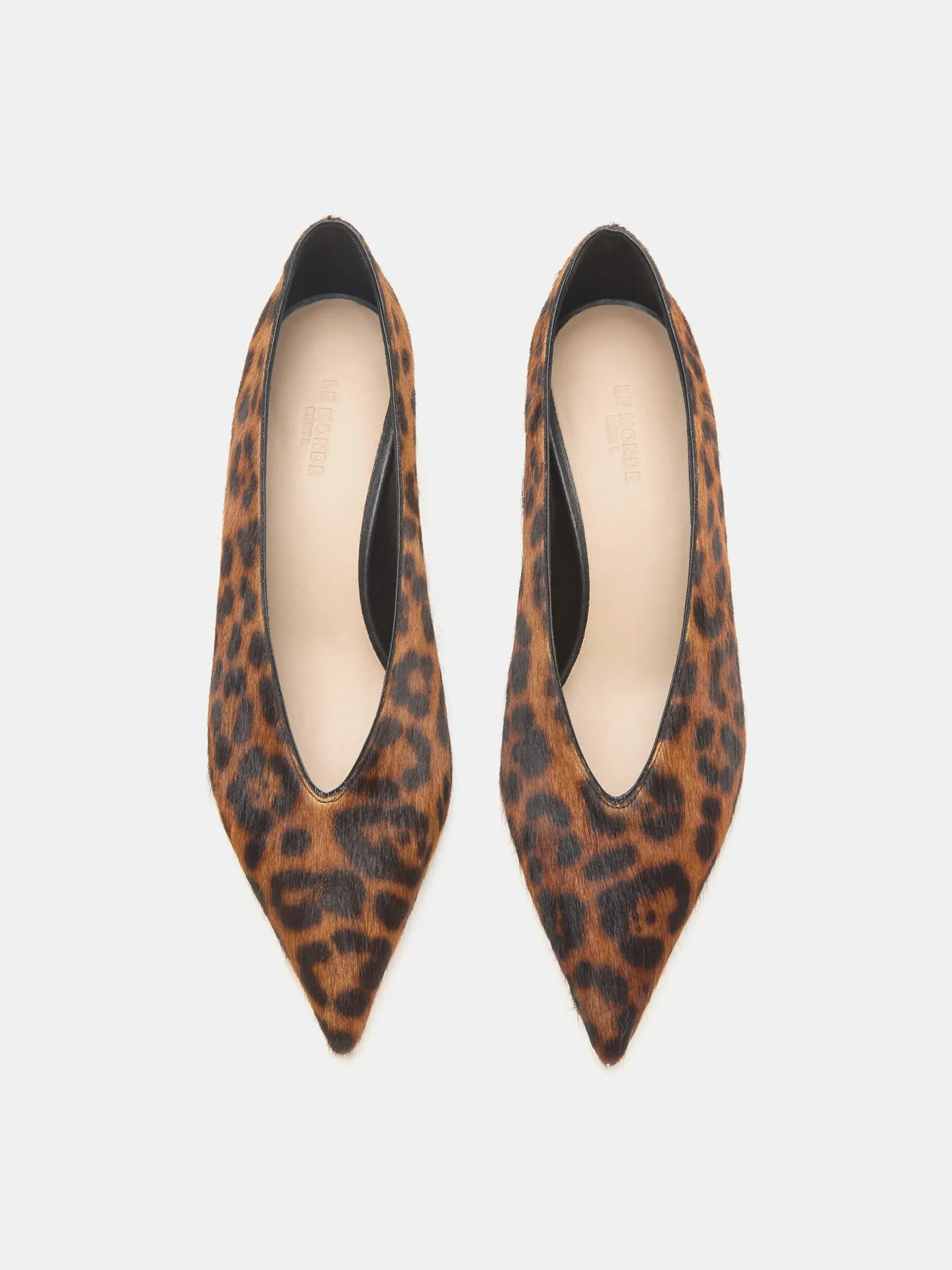 Babouche Kitten / Leopard Calf Hair sold by Le Monde Beryl product image thumbnail 3
