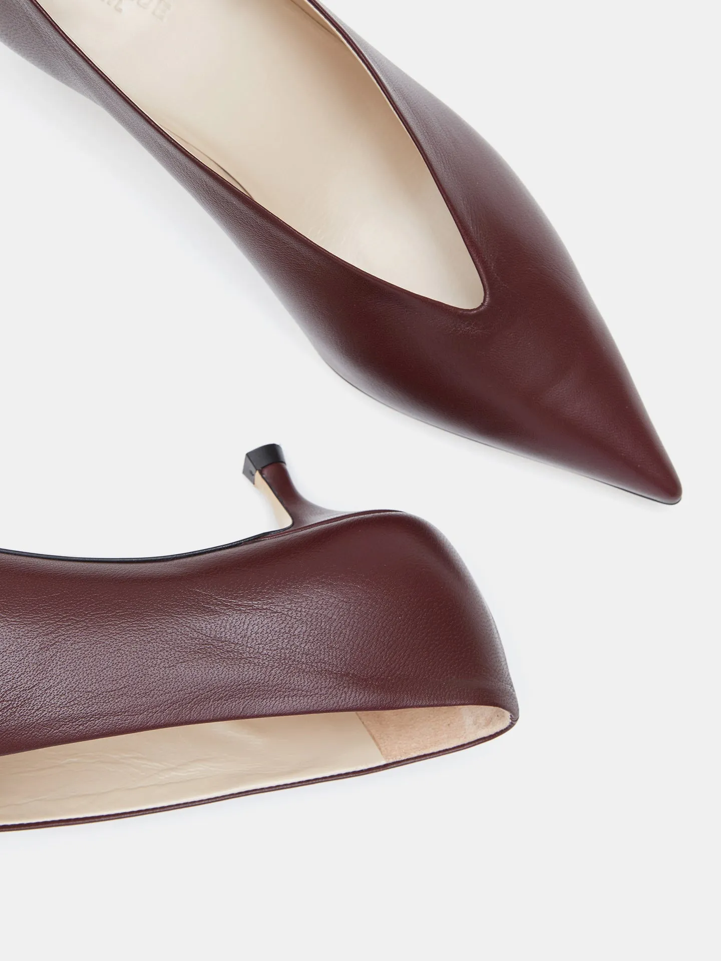 Babouche Kitten / Oxblood Leather sold by Le Monde Beryl product image thumbnail 4